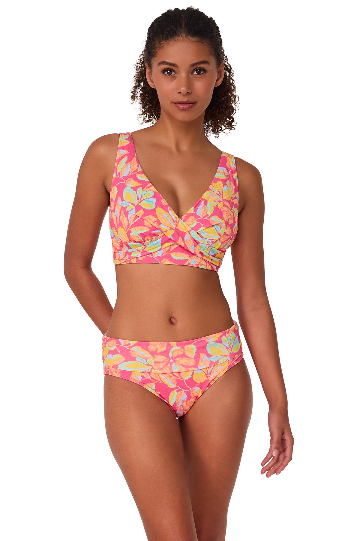 Sunsets Magic Hour Crepe Elsie Top