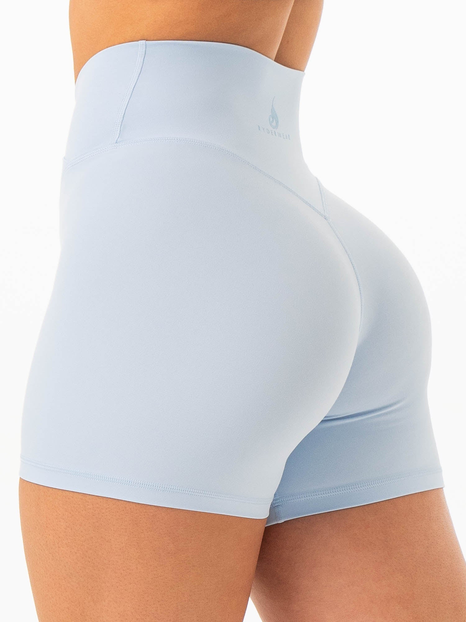 NKD Cross Waist Band Shorts - Sky Blue