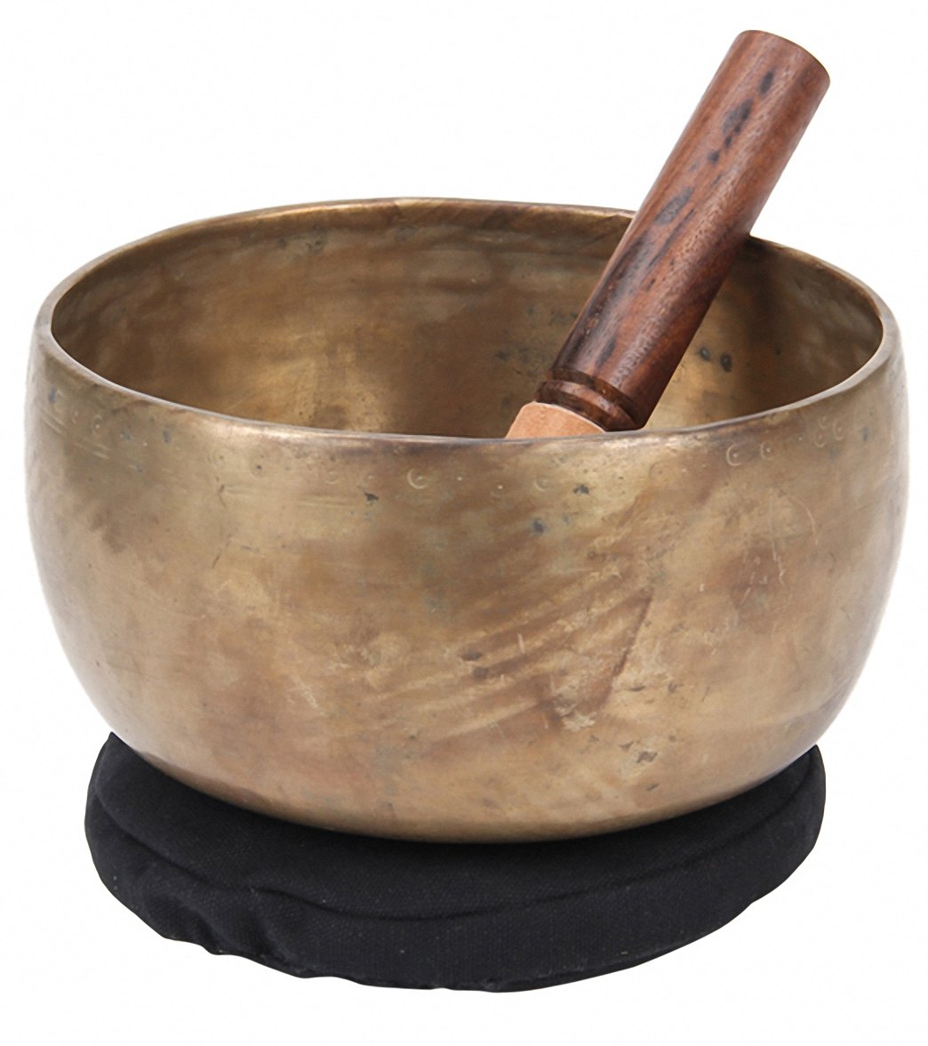 Sacred Space Antique LG G Chakra Tibetan Singing Bowl 7.5"
