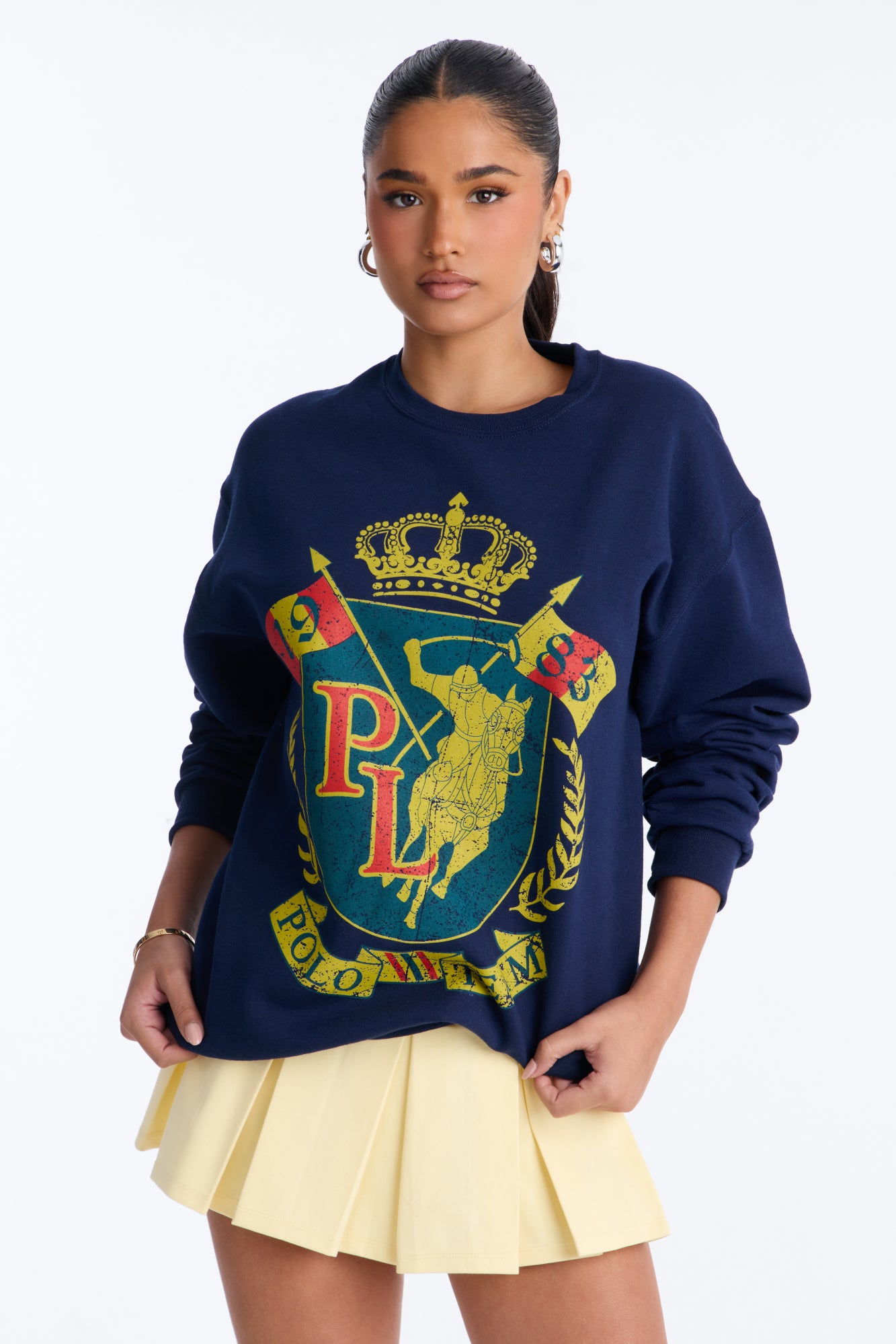 Polo Team Crew Sweatshirt - Navy