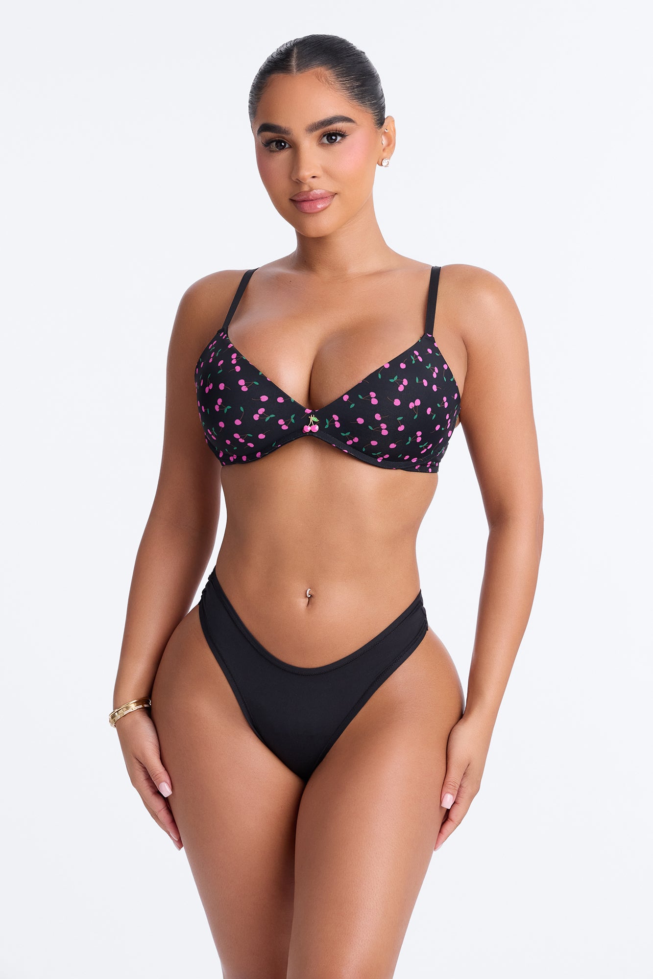 Always Flawless Wireless Microfiber Molded Cup Bra - Black/combo