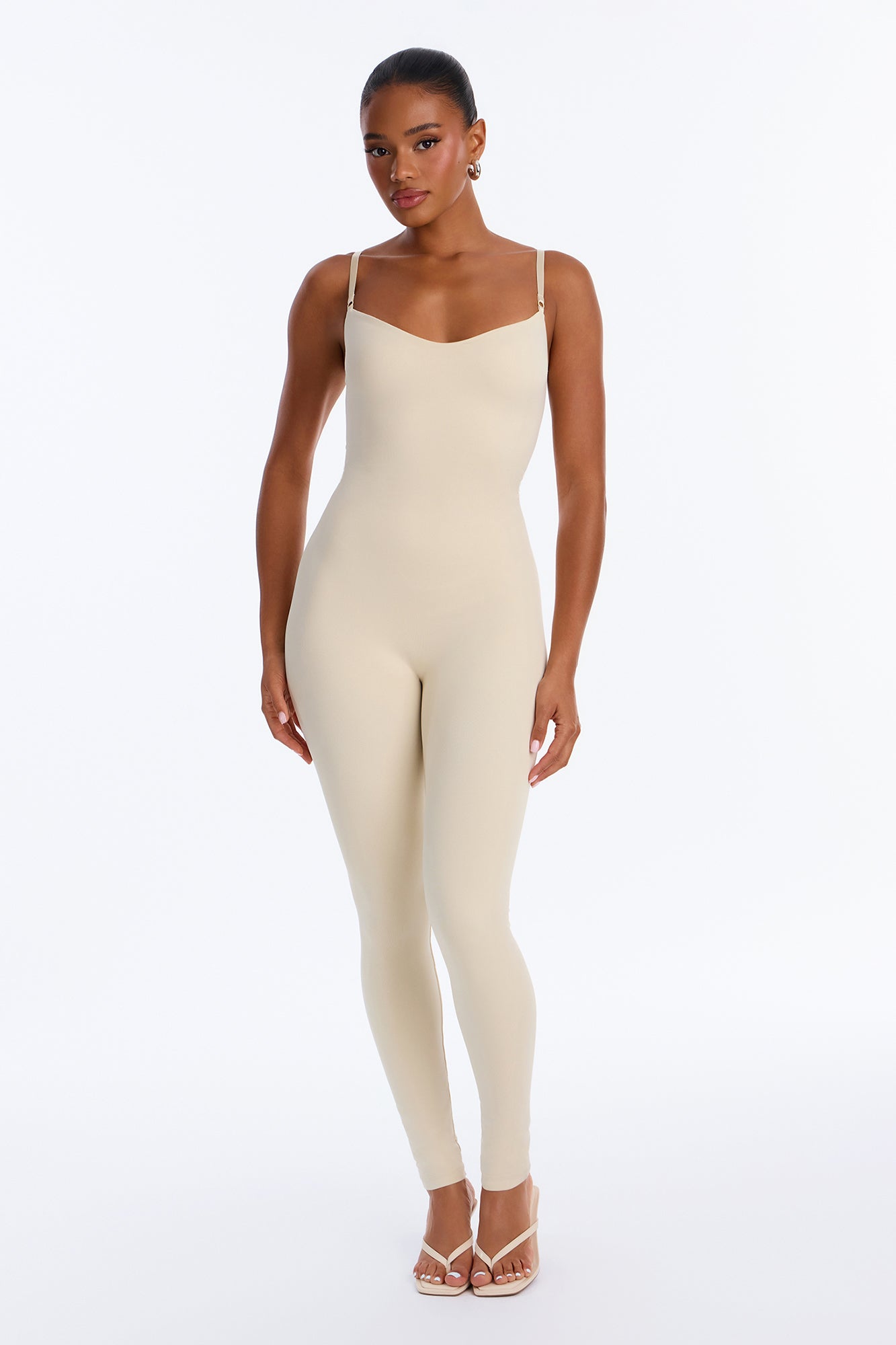 Sculpted For You Seamless Skinny Jumpsuit - Stone