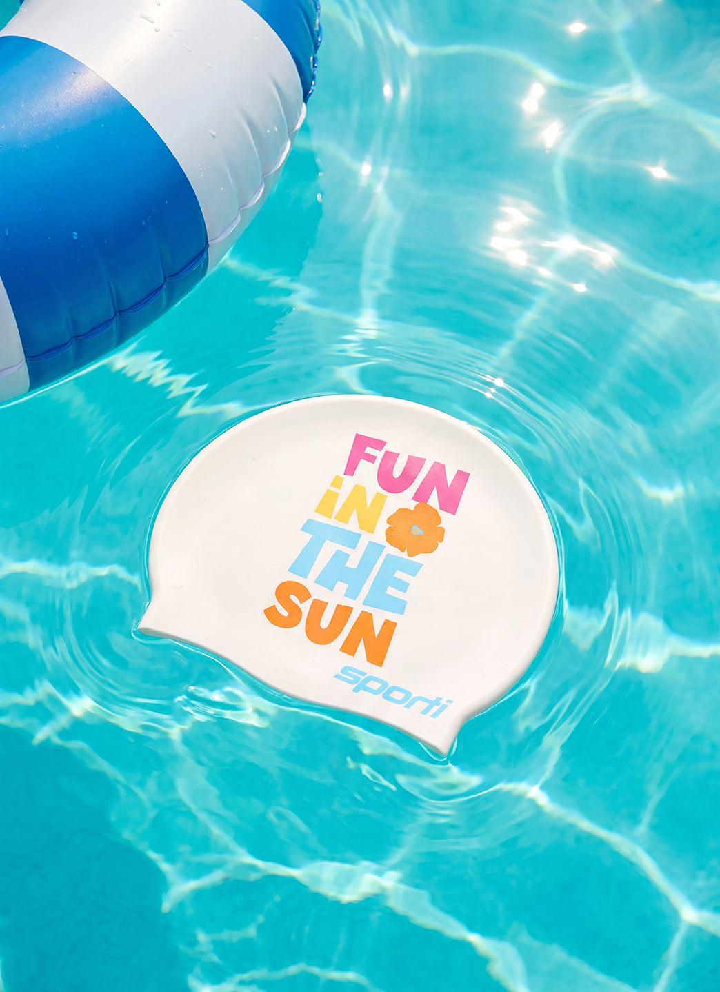 Sporti Fun in the Sun Silicone Swim Cap