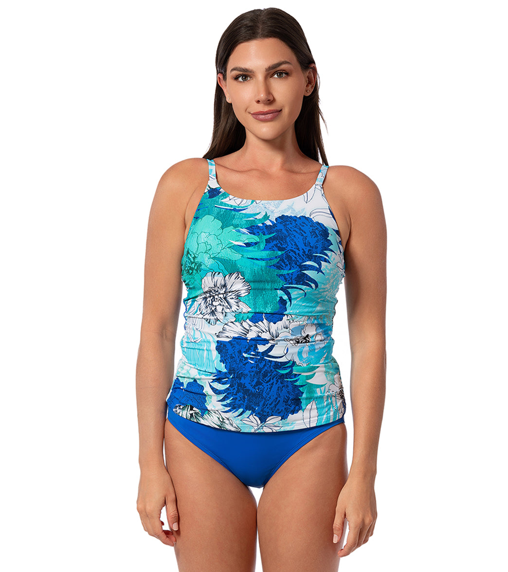 Jantzen Women's Glowing Fields Lauren Tankini Top