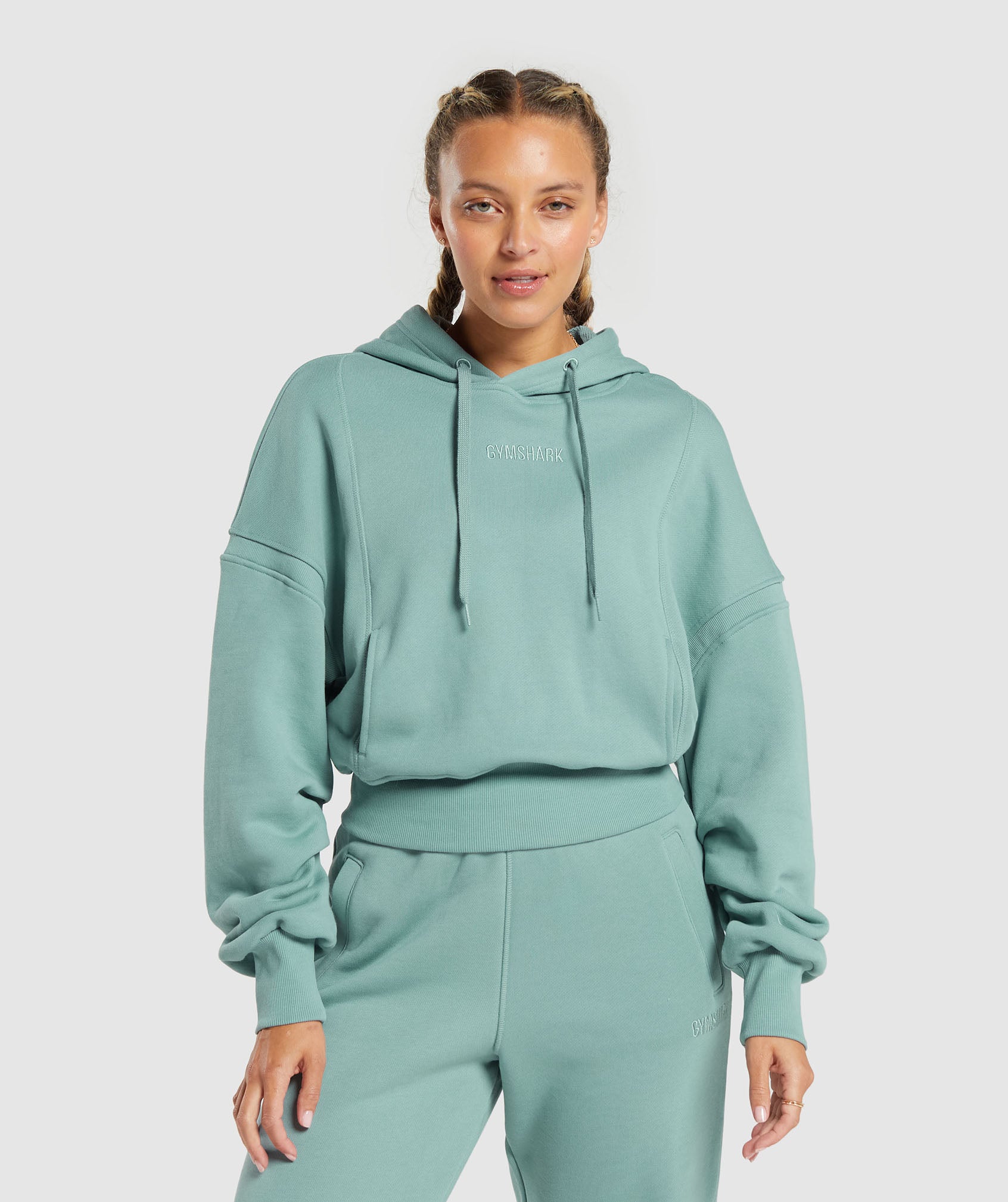Gymshark Loopback Sweat Hoodie - Blue