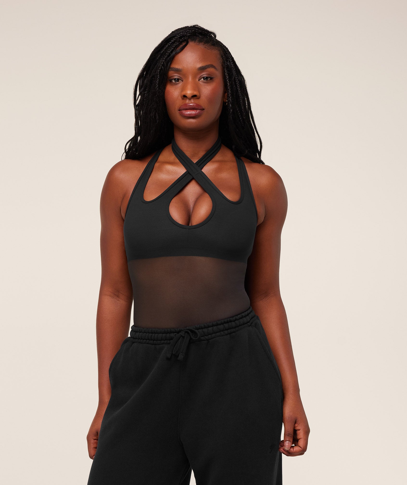 Gymshark Dark Energy Mesh Tank - Black