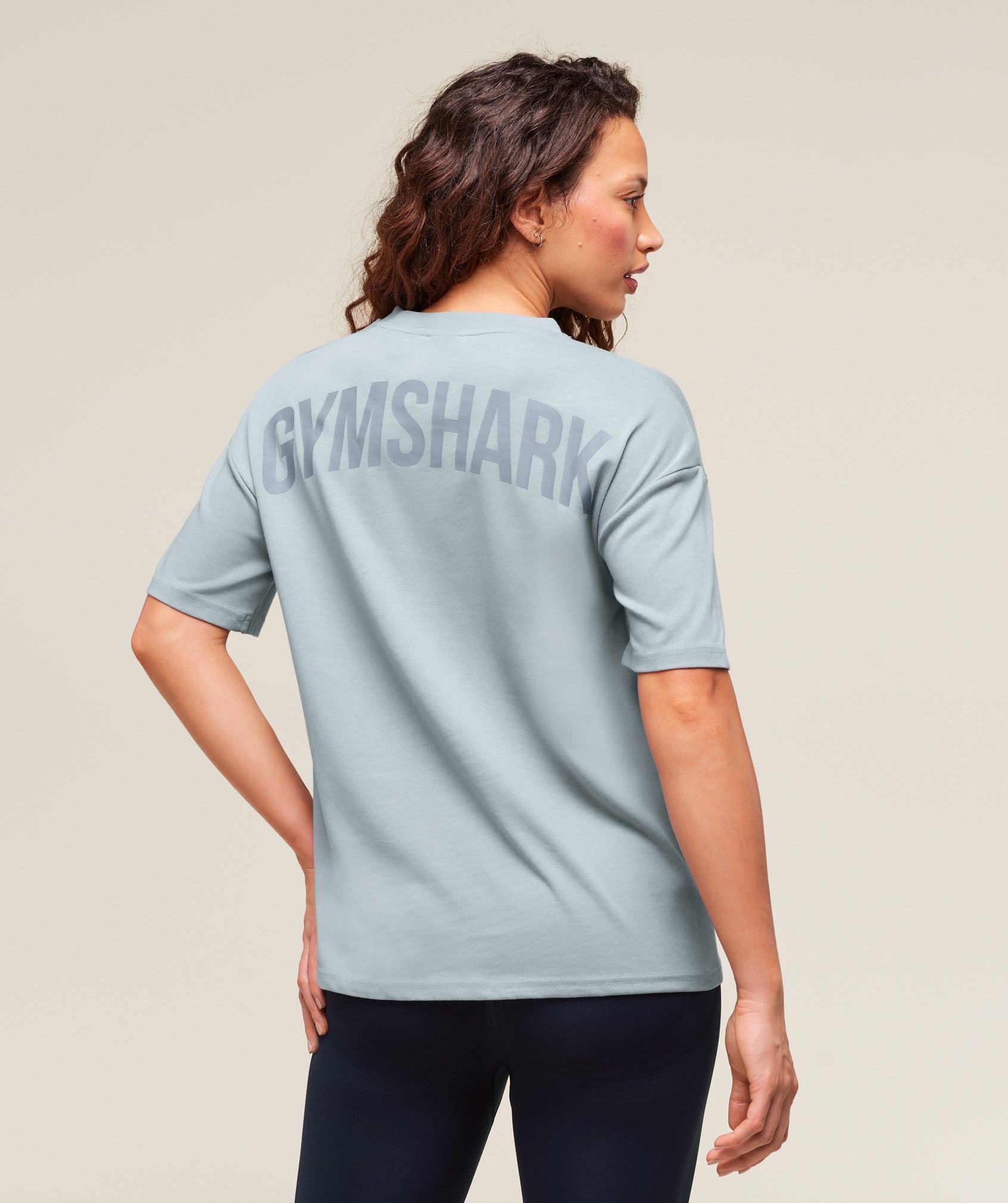 Gymshark Power Oversized T-Shirt - Denim Grey
