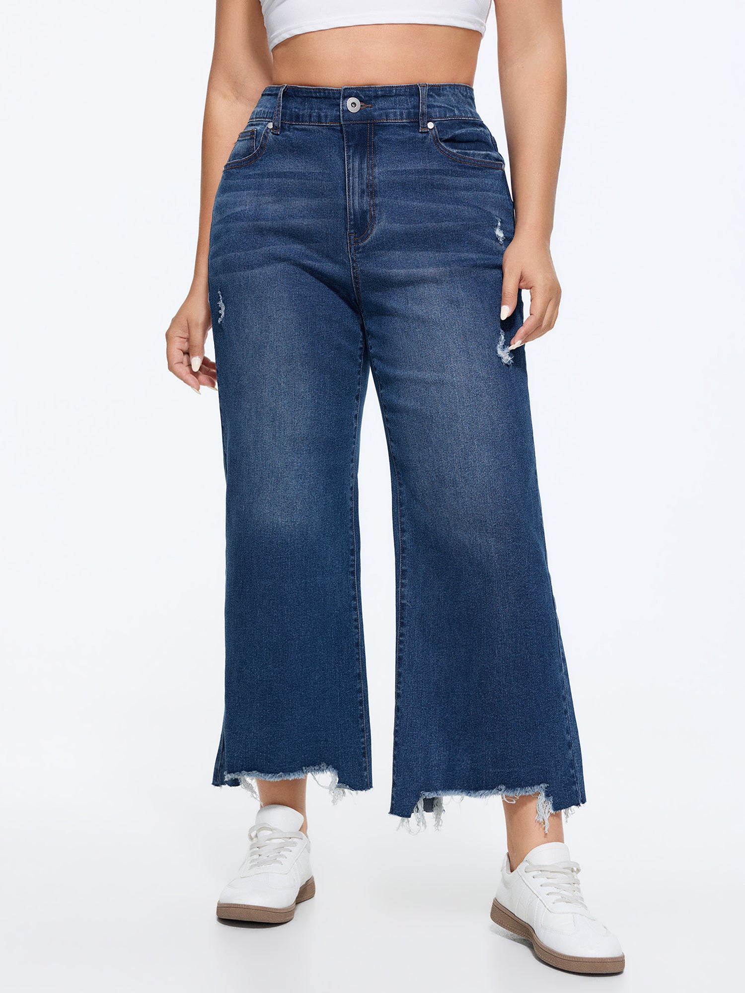 Stretchy Bootcut Medium Wash Jeans