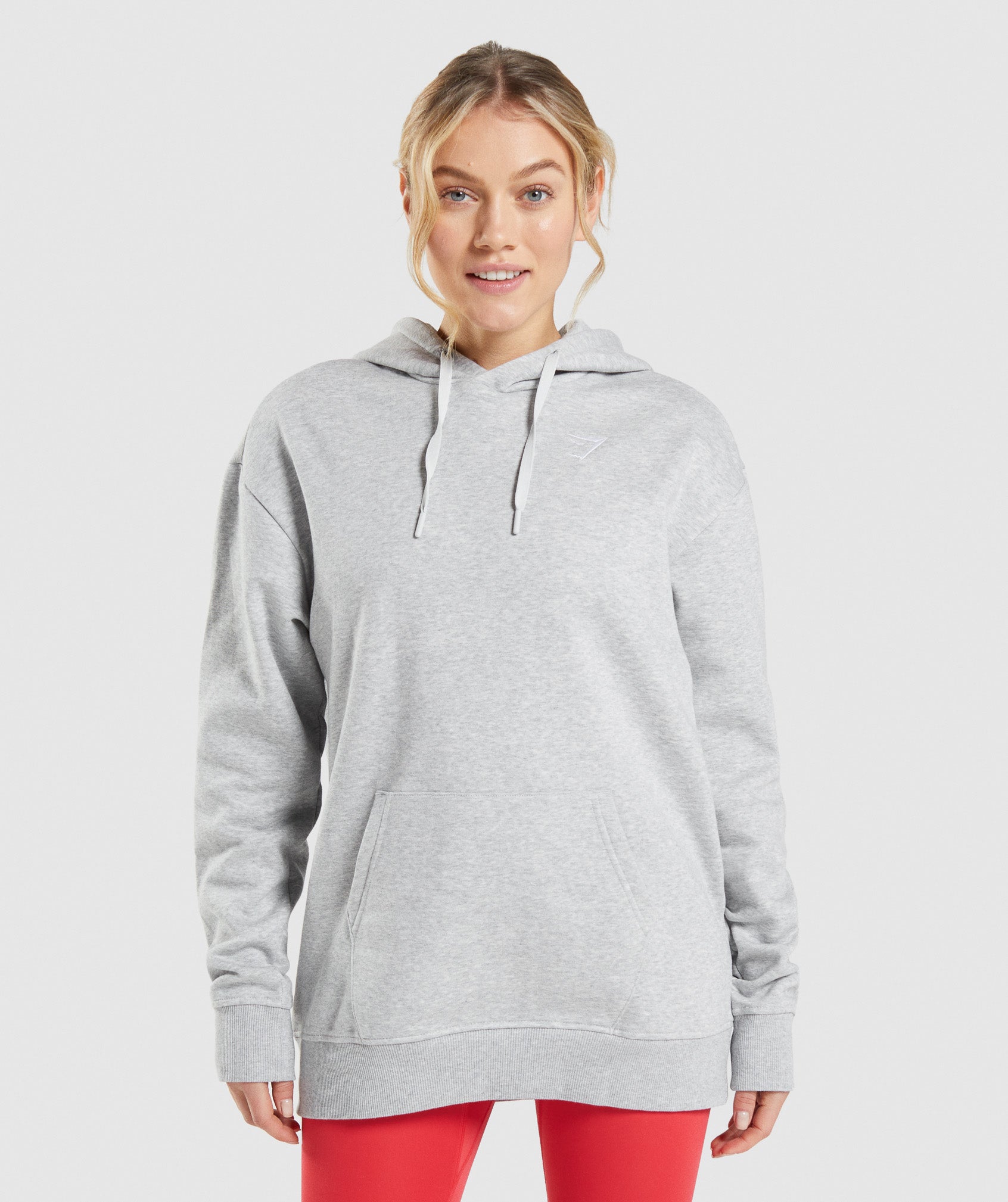 Gymshark Training Oversized Hoodie - Light Grey Marl