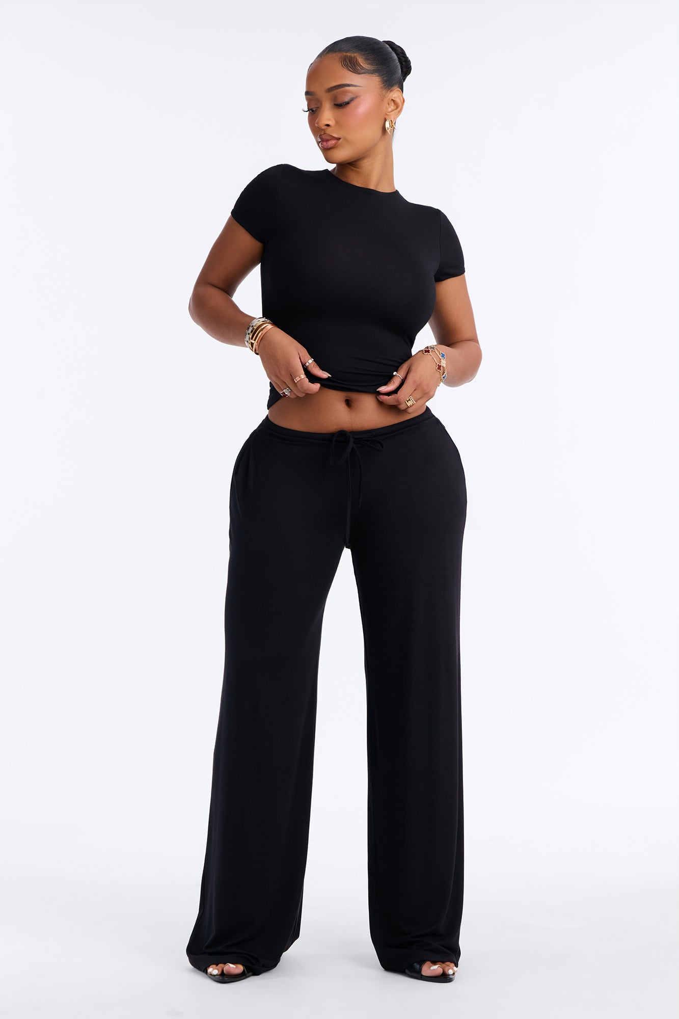 Necessary Premium Modal Straight Leg Pant - Black
