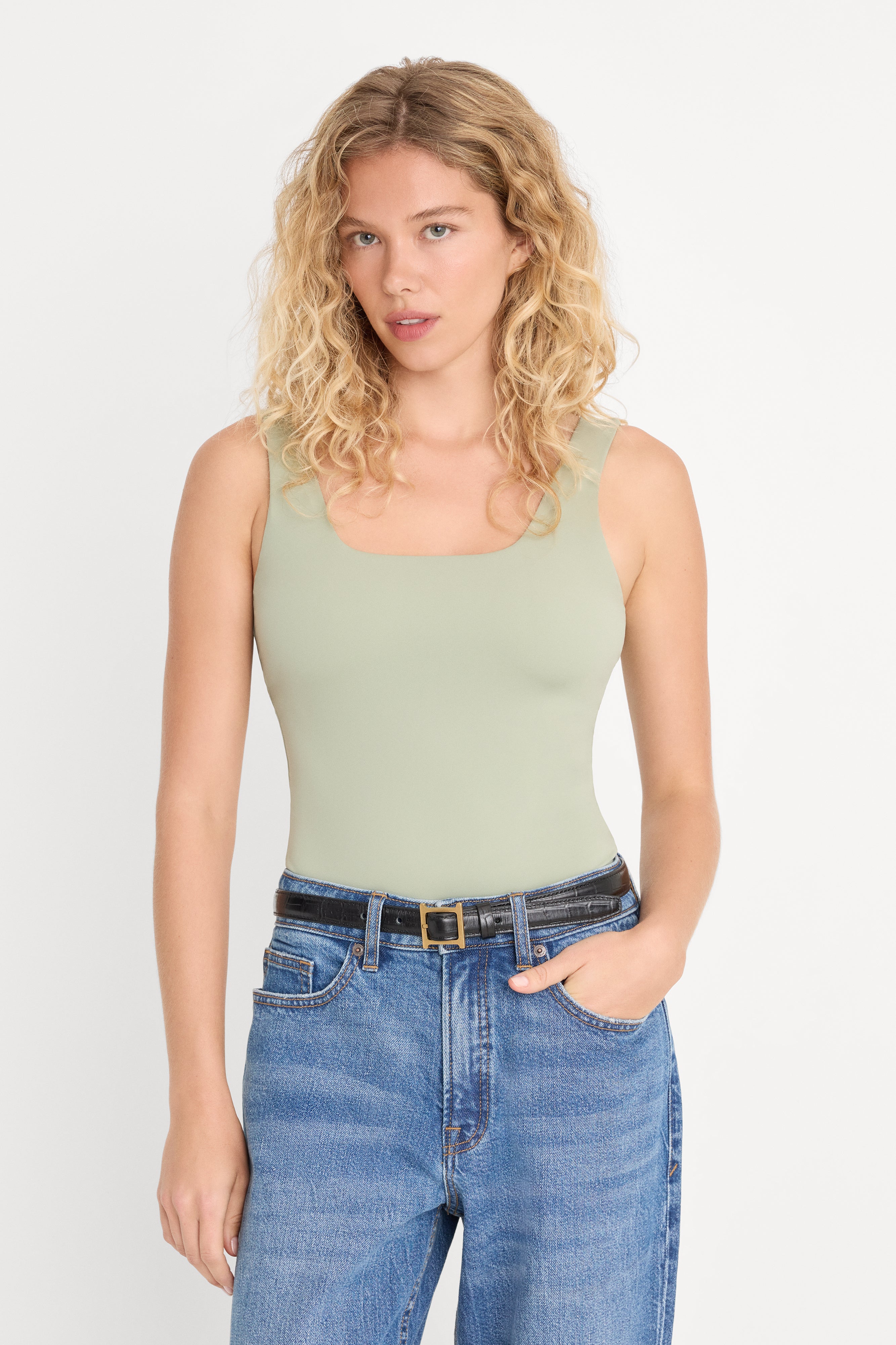 THE WEIGHTLESS SCULPTING MODERN TANK BODYSUIT | MOSSWELL