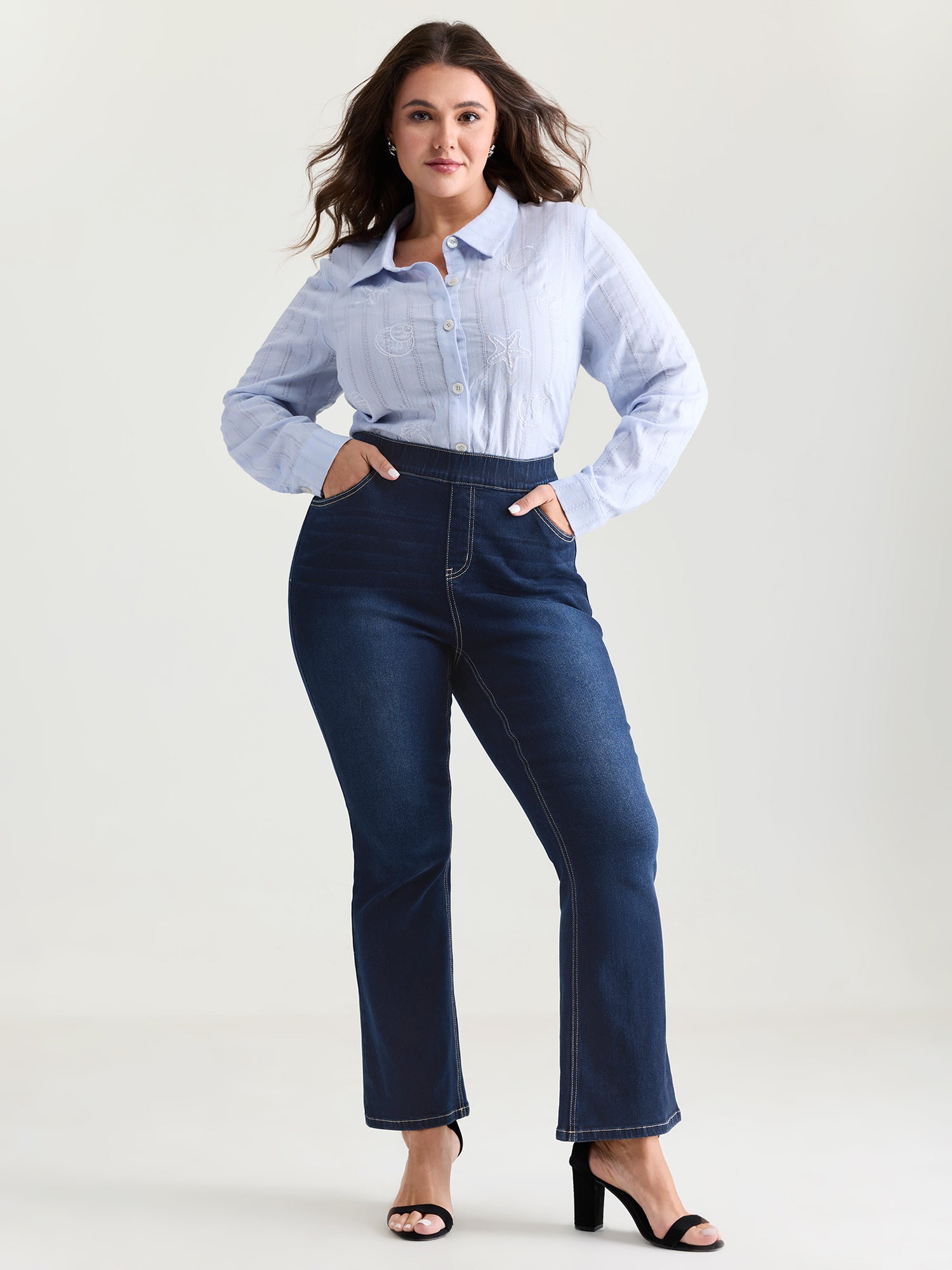 Pull-On Supersoft Flare Jeans
