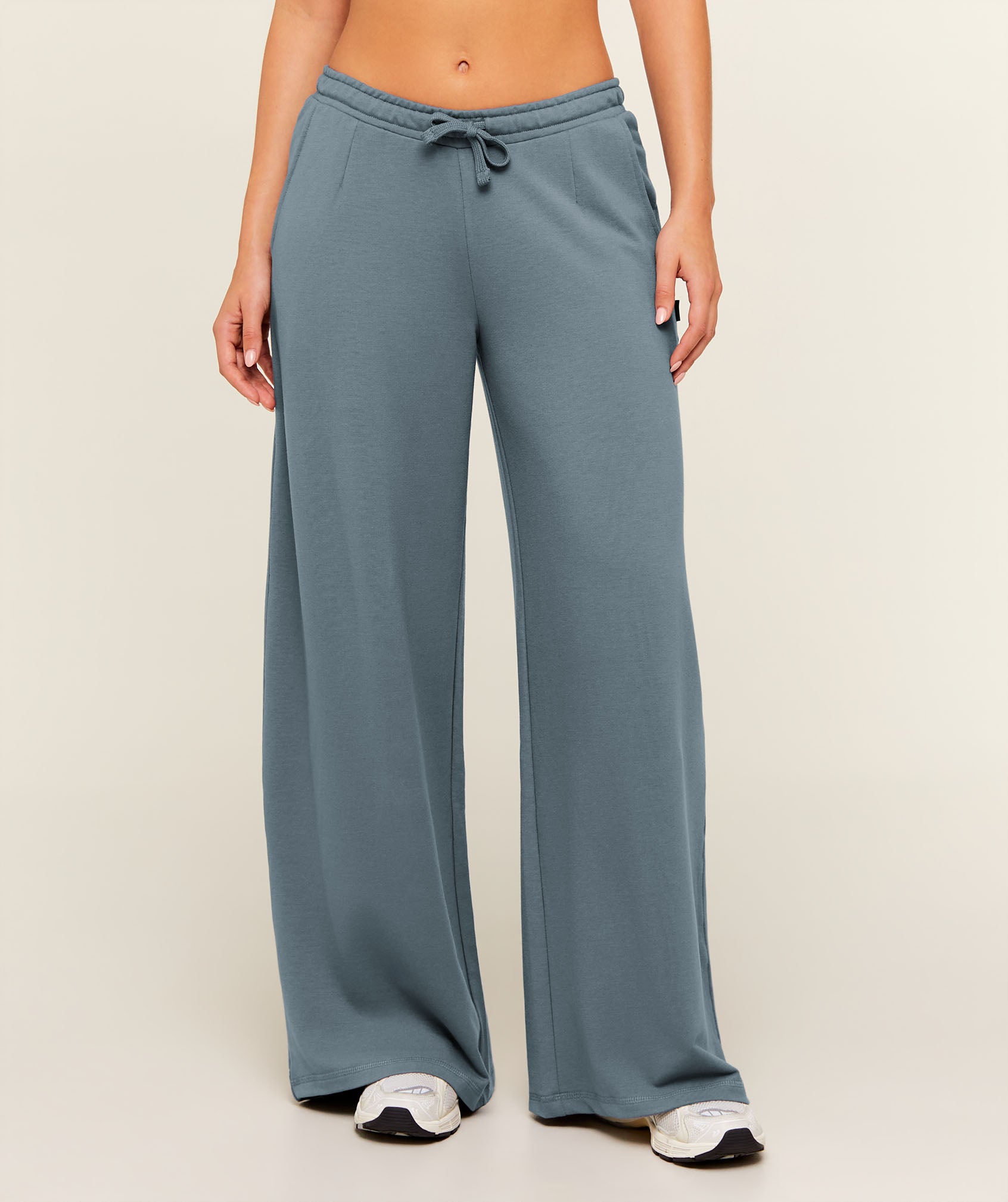 Gymshark Lightweight Wide Leg Pants Regular - Iron Blue