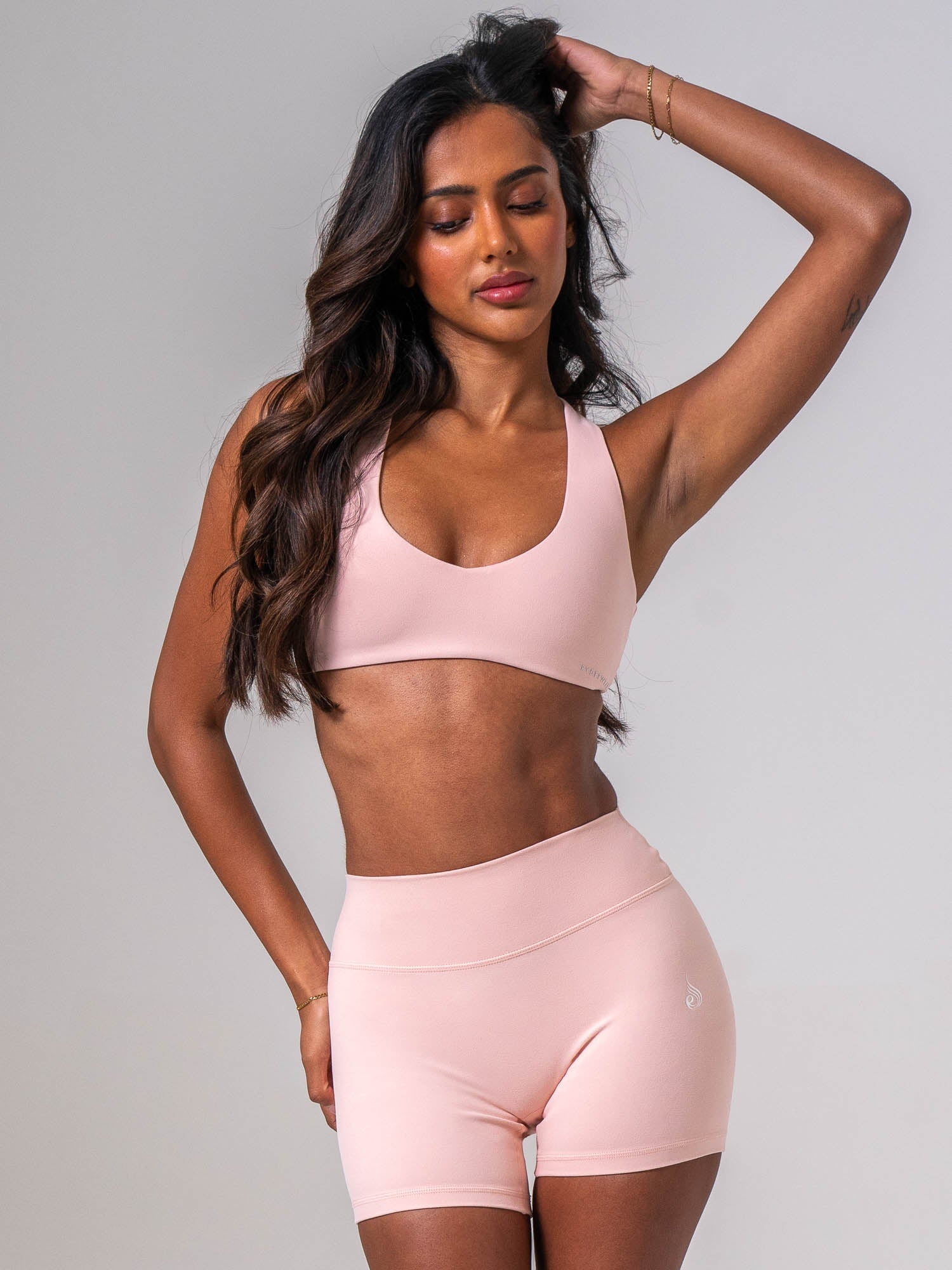 NKD Sueded Luxe V Neck Bra - Blush