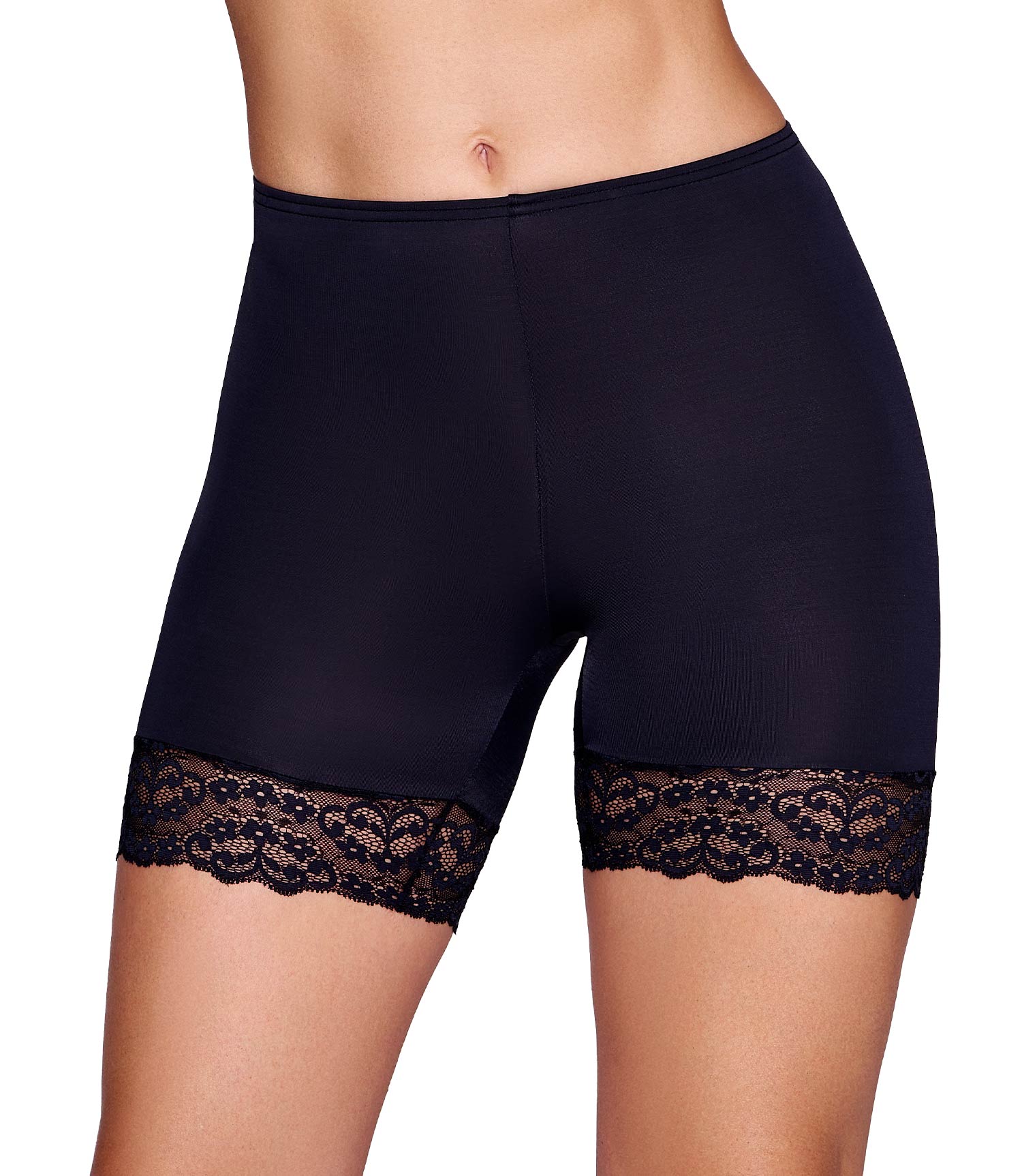 Ilusion Fitted Stretch Lace Trim Smoothing Slip Shorts 2056