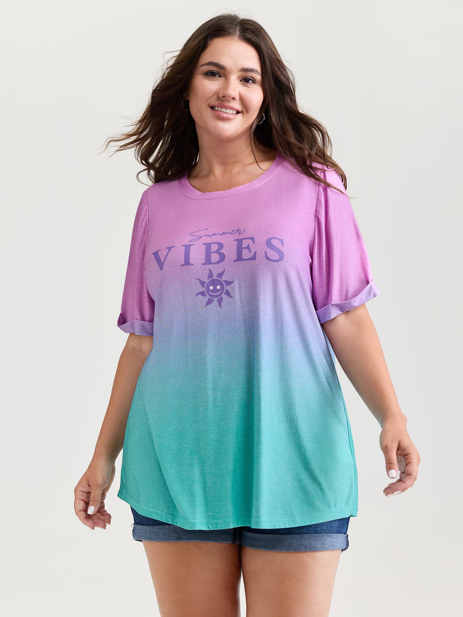 Good Vibes Color Gradient T-Shirt