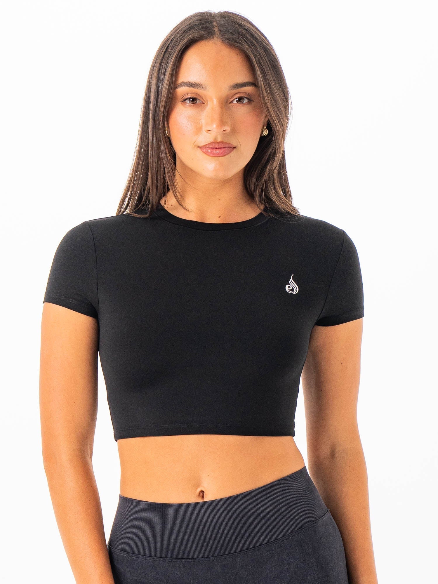 NKD Cropped Tee - Black