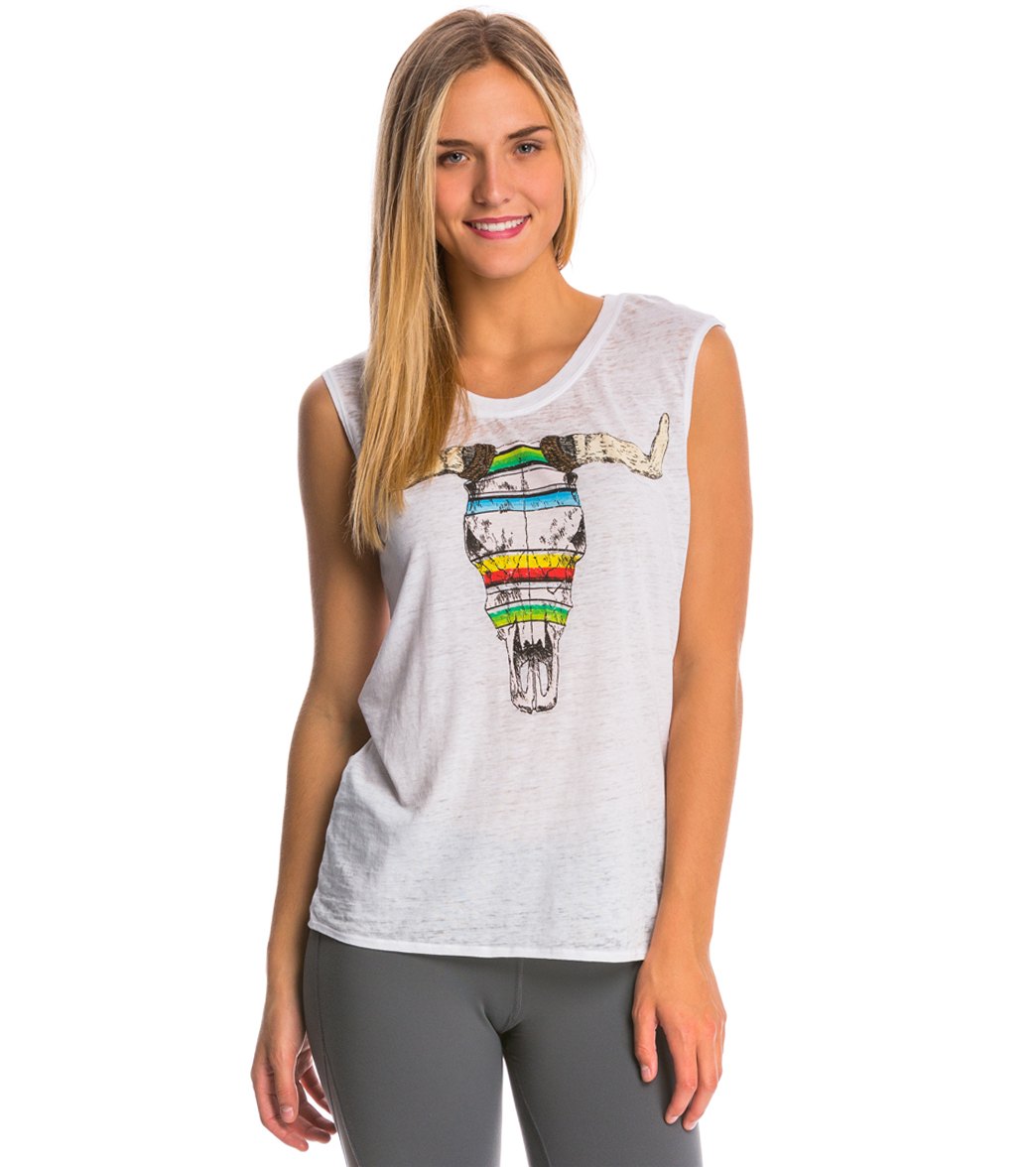 Chaser Blanket Cowskull Muscle Tee