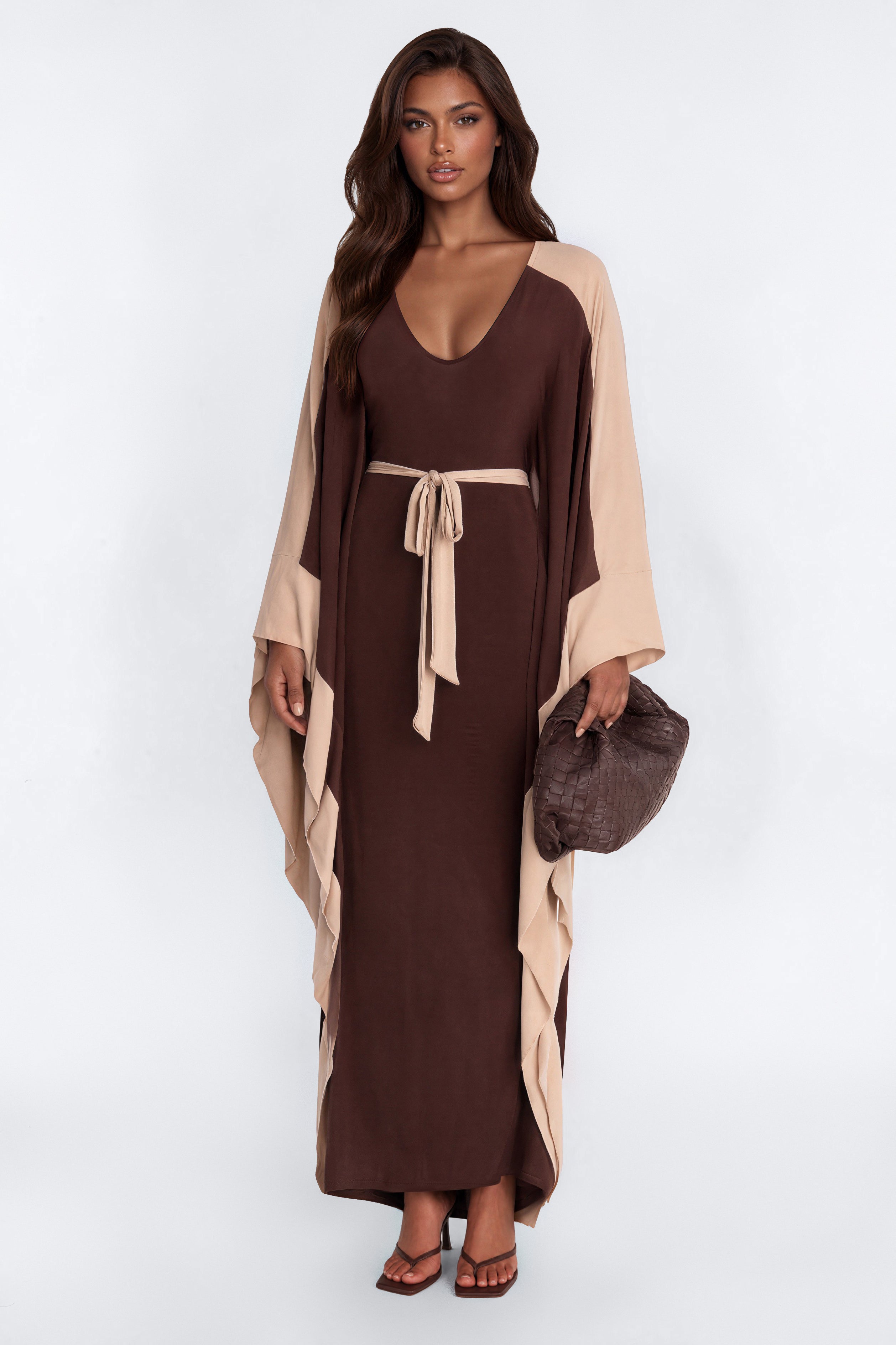 Classy And Sassy Draped Maxi Dress - Coco