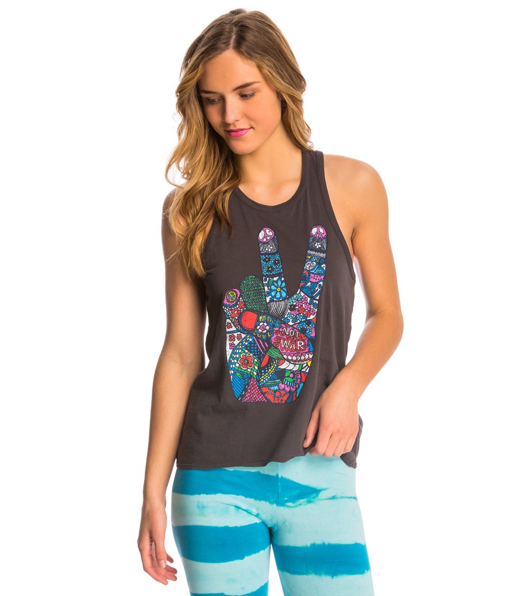 Chaser Peace Fingers Yoga Tank Top