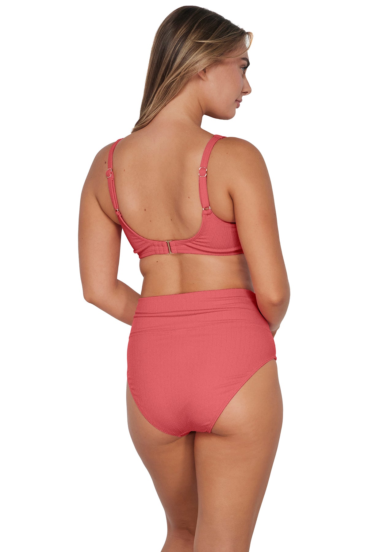 Pacifica by Sunsets Hibiscus Tea Hannah High Waist Bottom
