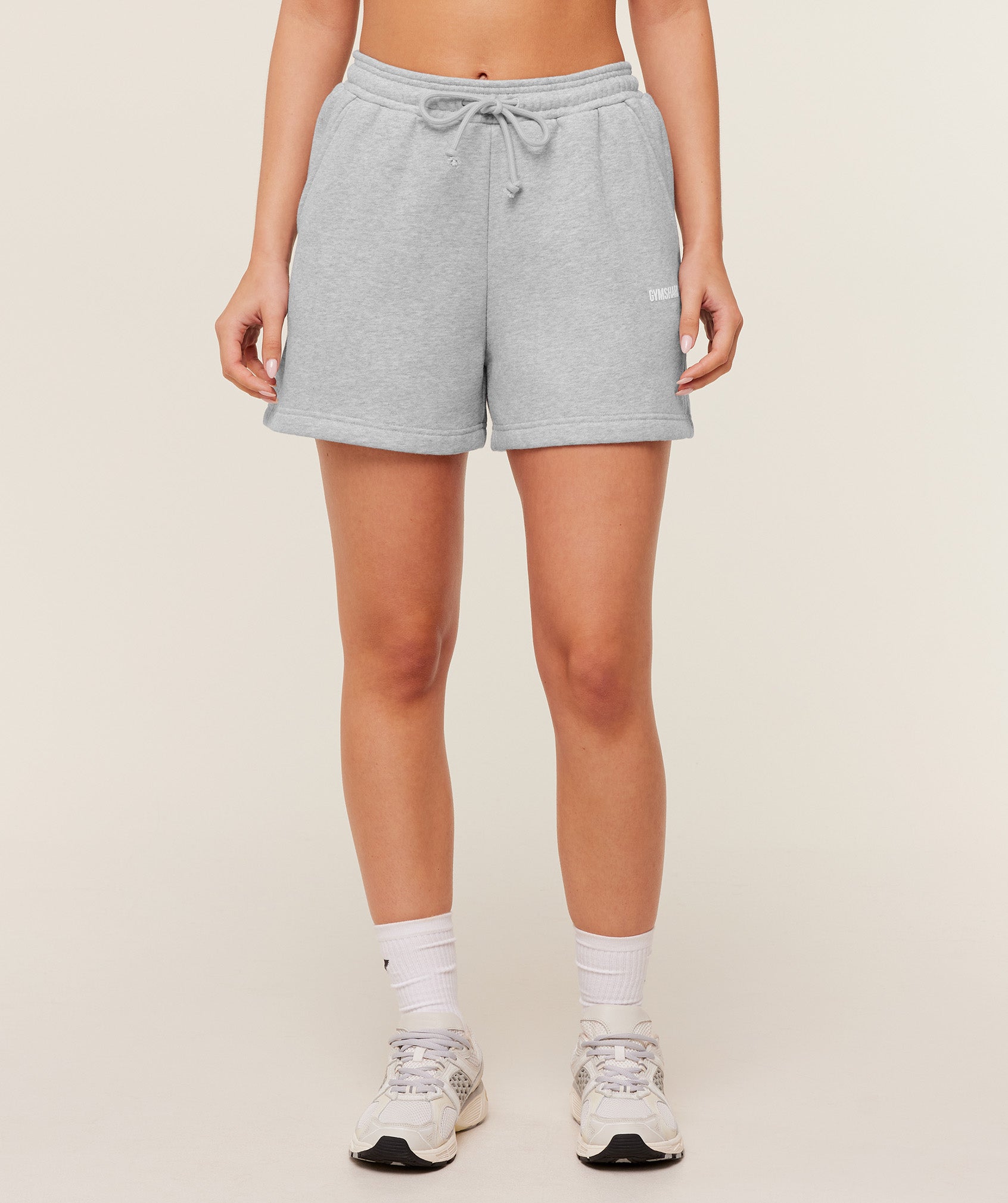 Gymshark Cosy Luxe Shorts - Soft Grey Marl
