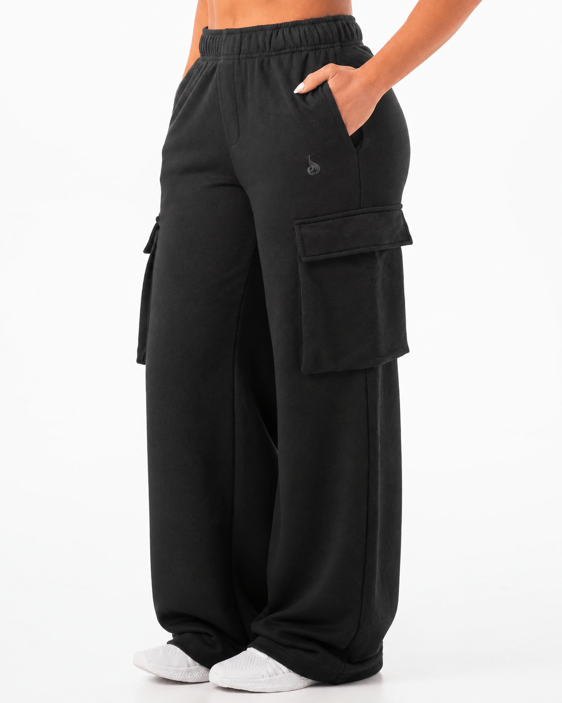 Cargo Track Pant - Black