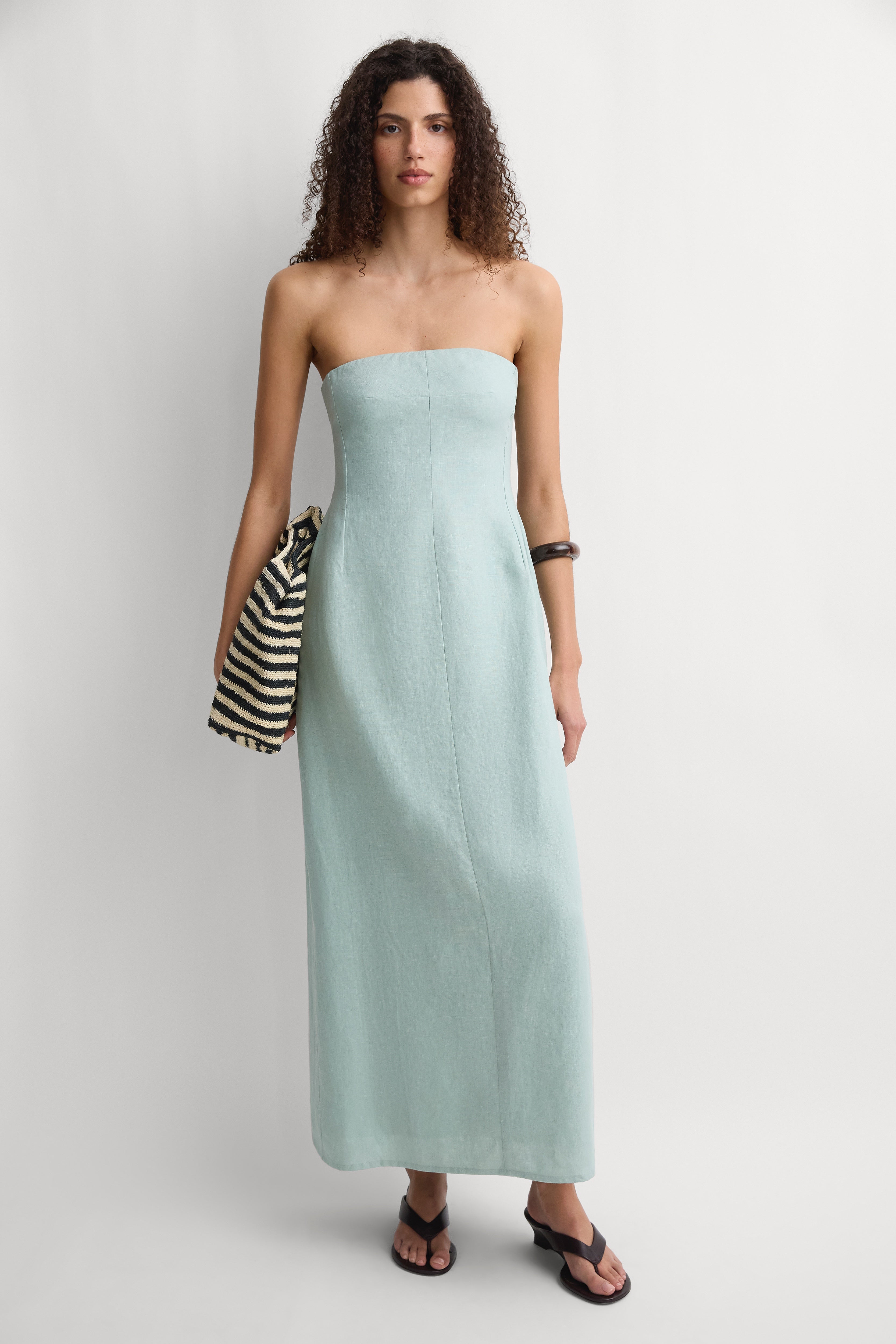 The Bandeau Dress Teal