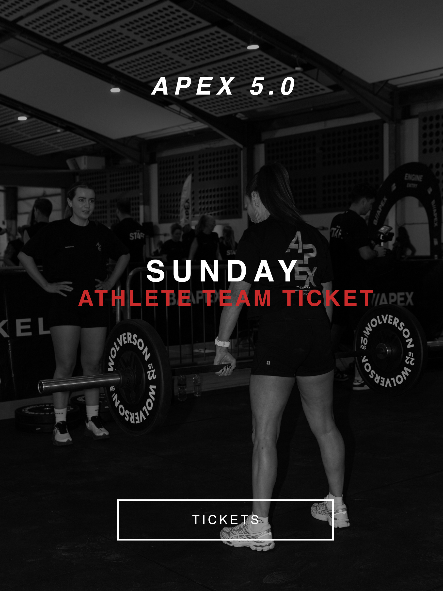 APEX 5.0 Athlete Tickets - Sunday