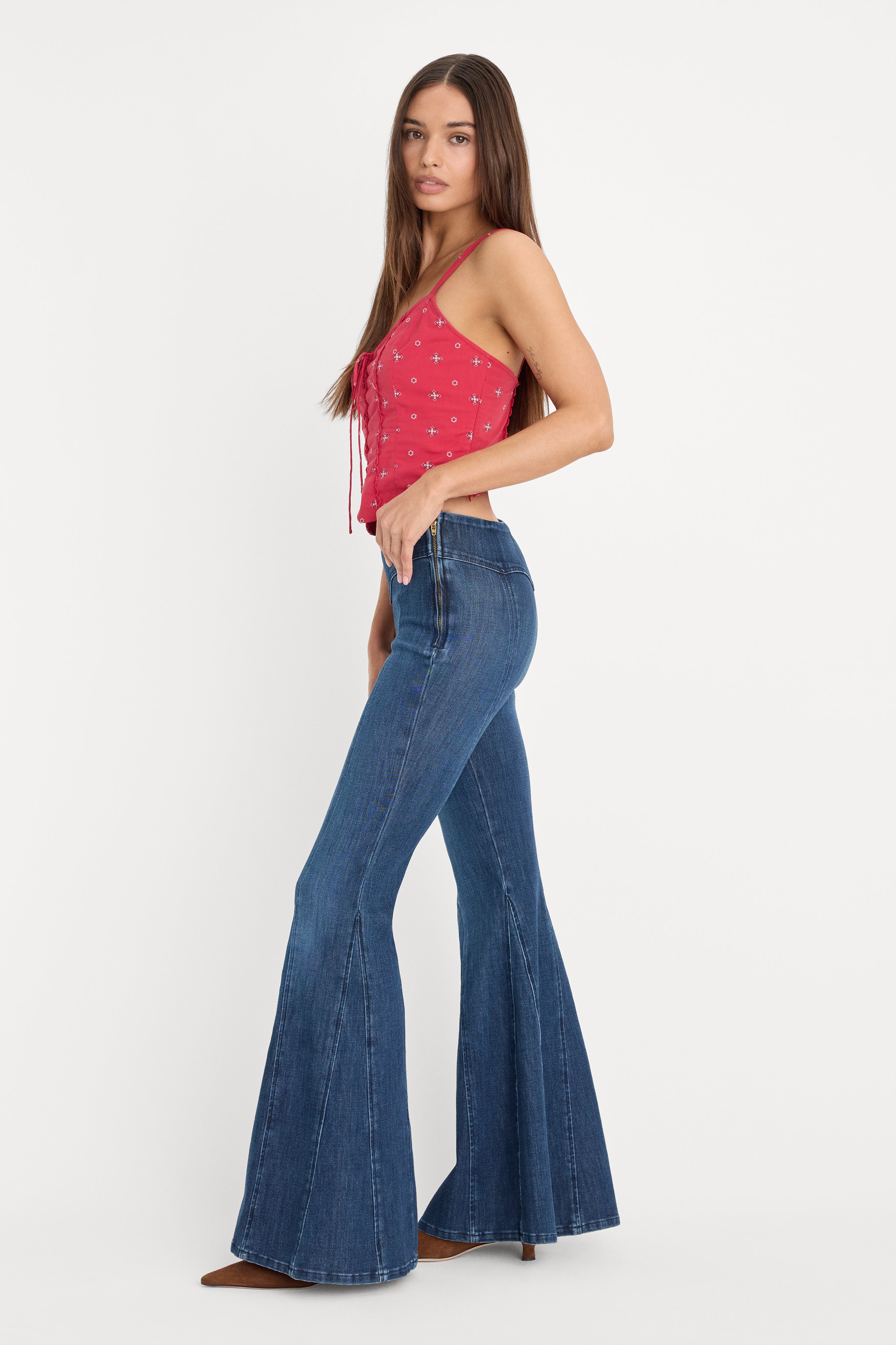 DOLLY JOLEANS EXTREME FLARE JEANS | INDIGO1196