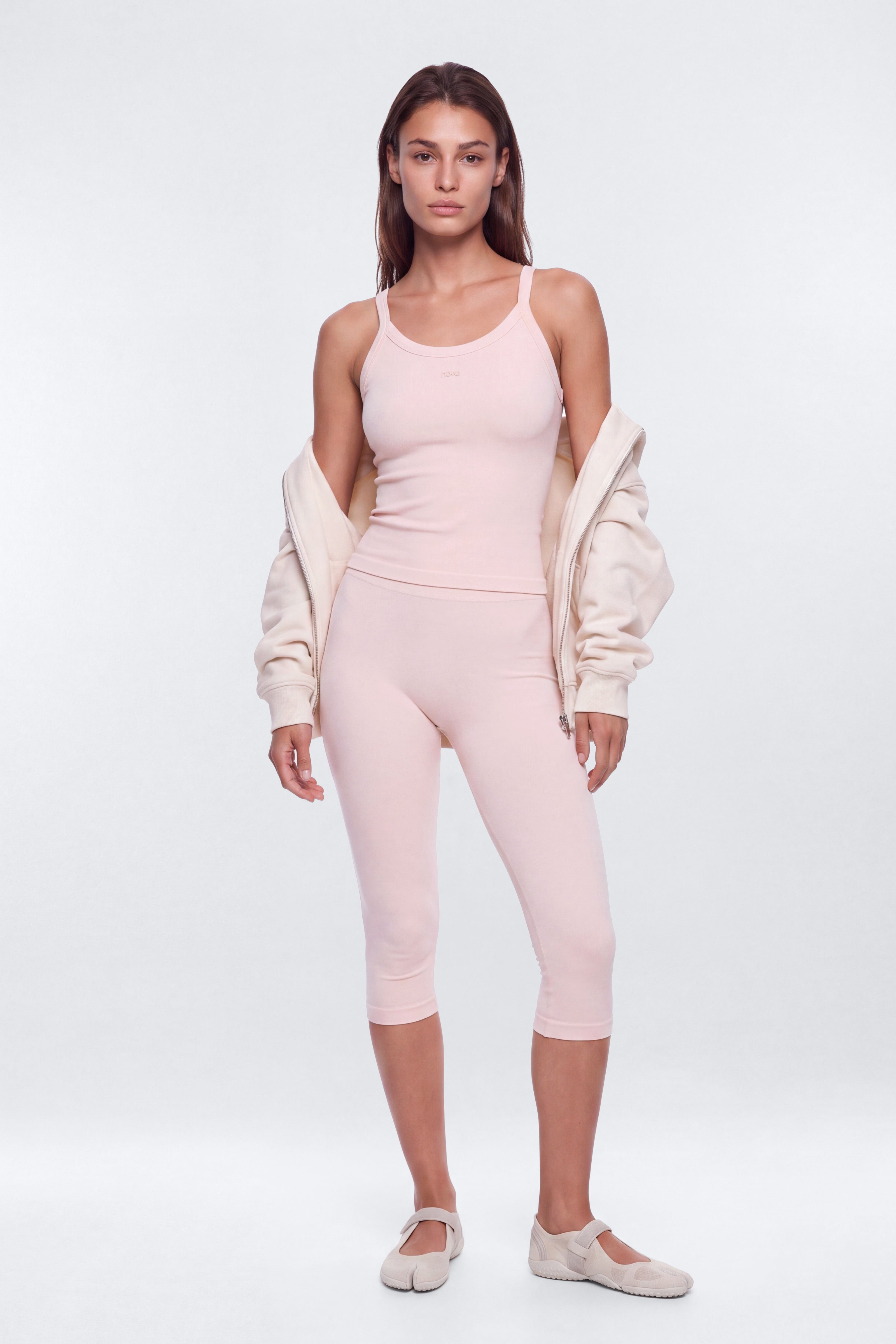 CottonFlex™ X Back Scoop Tank - Soft Pink
