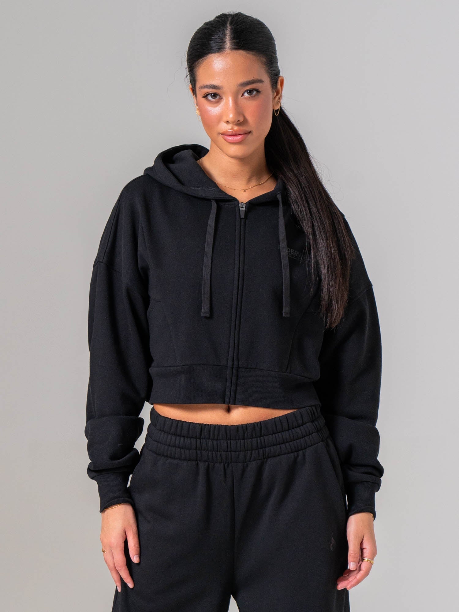Womens Track Jacket - Black