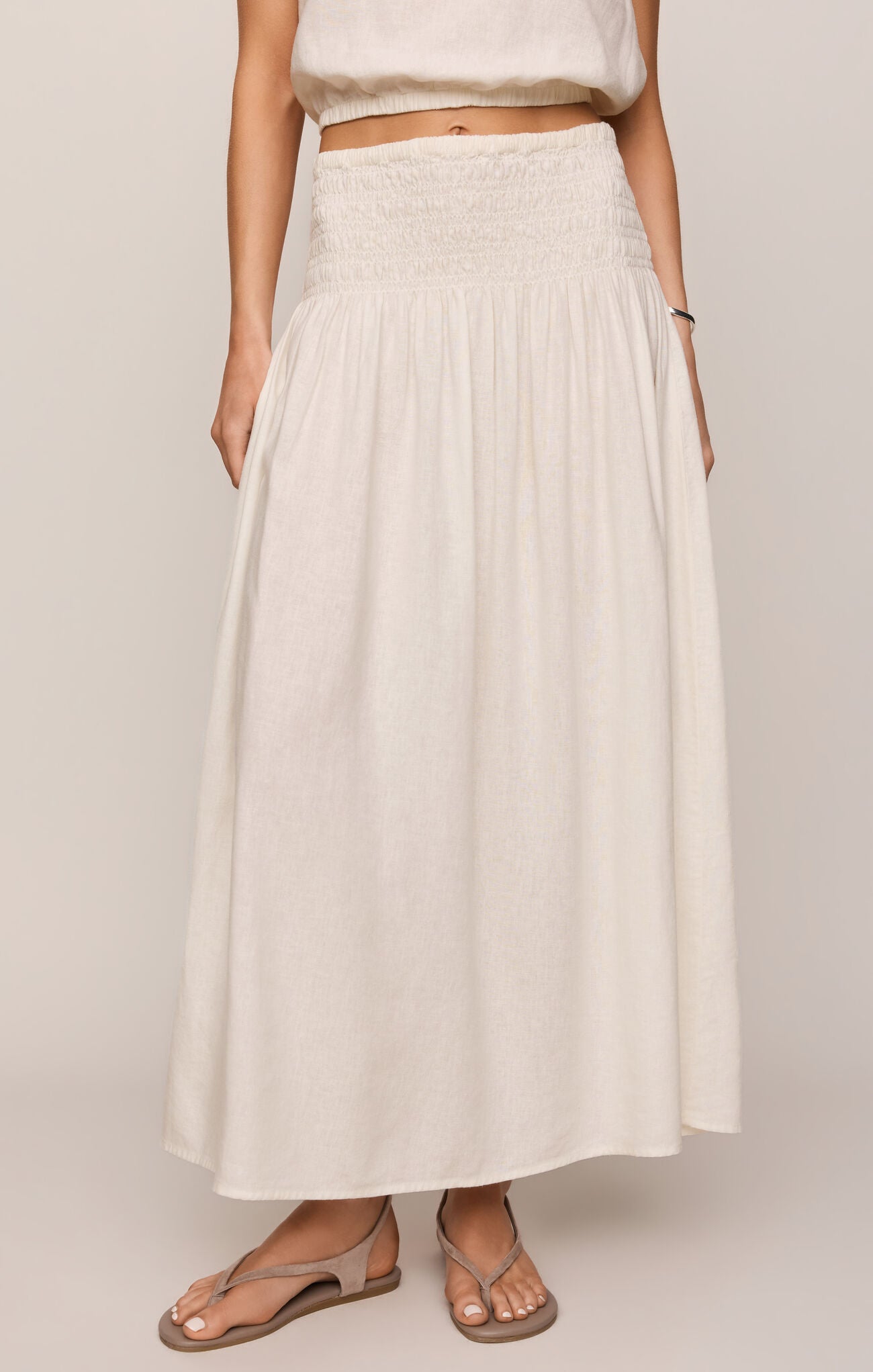 Z Supply White Brooke Skirt