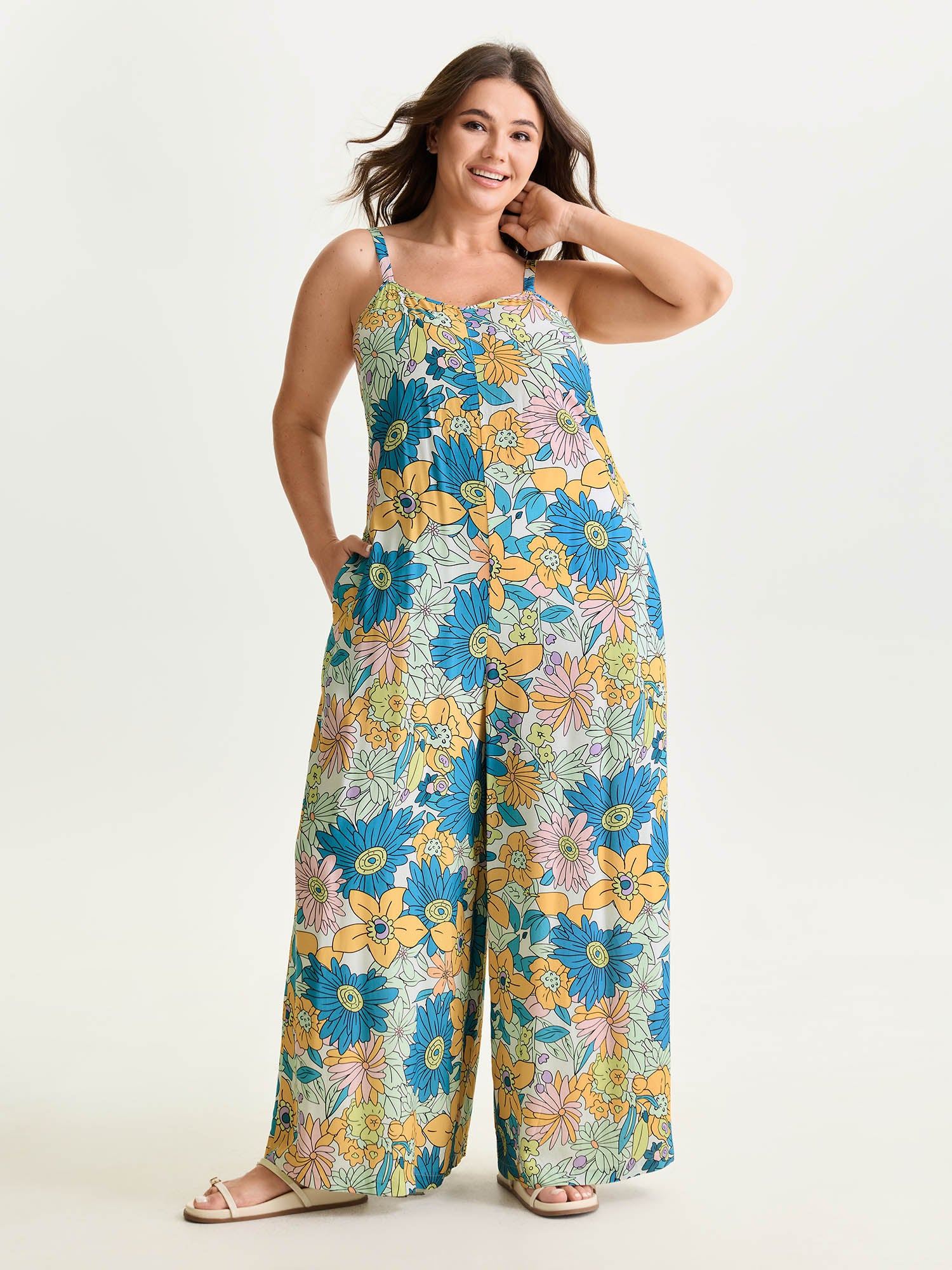Vivid Groove Adjustable Jumpsuit