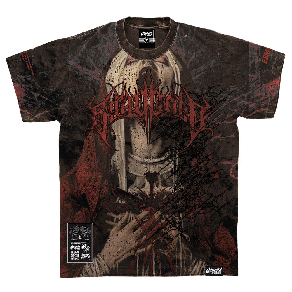 Excommunicated (Brown) - Heavy Oversized T-Shirt (250GSM)