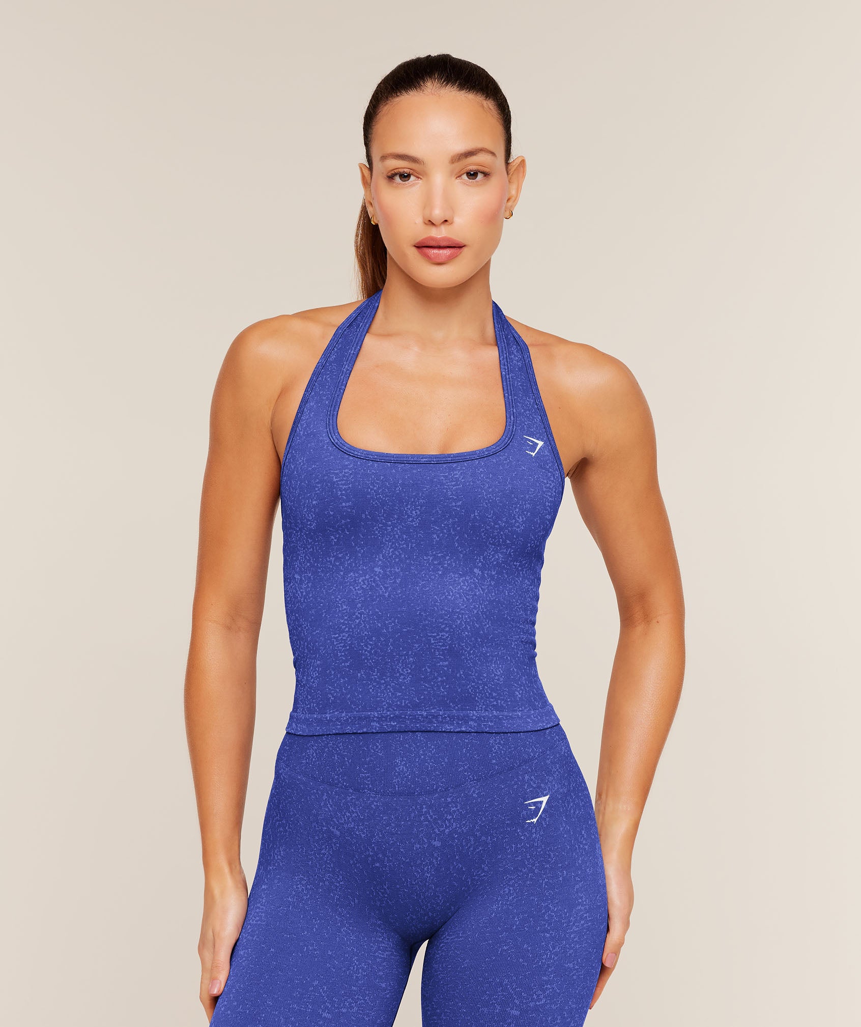 Gymshark Adapt Fleck x Whitney Tank With Shelf - Force Blue/Steady Purple