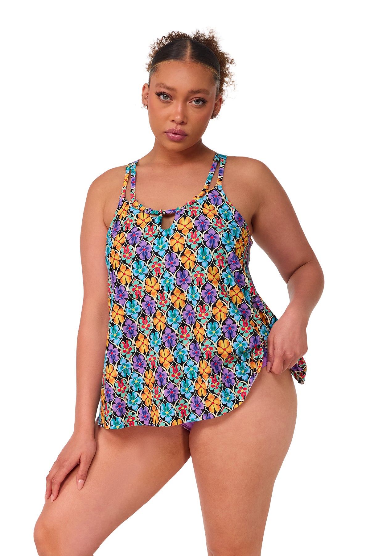 Sunsets Escape Trellis Blooms Sadie Tankini Top