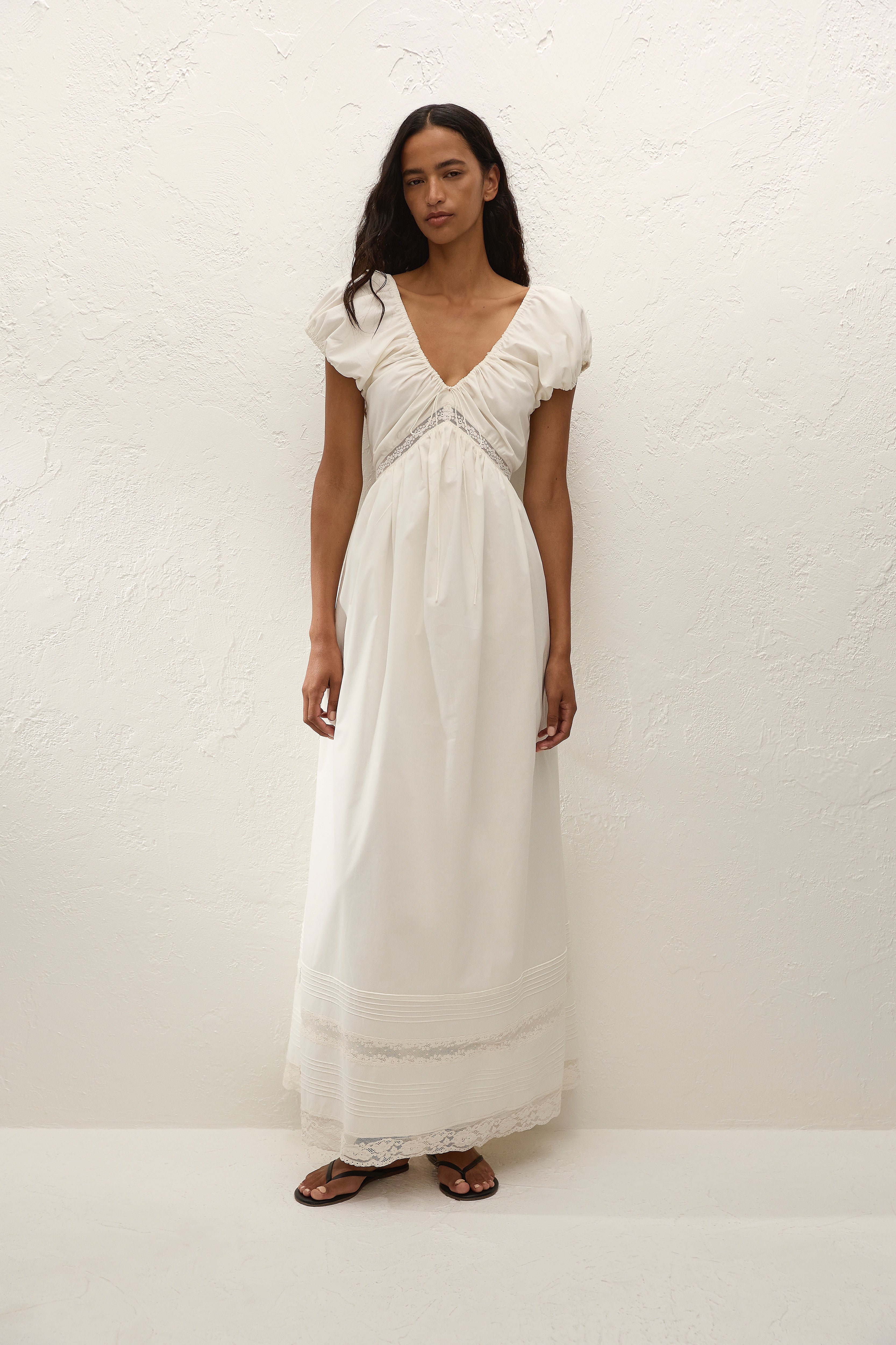 Elodia Maxi Dress Mila Lace Ivory