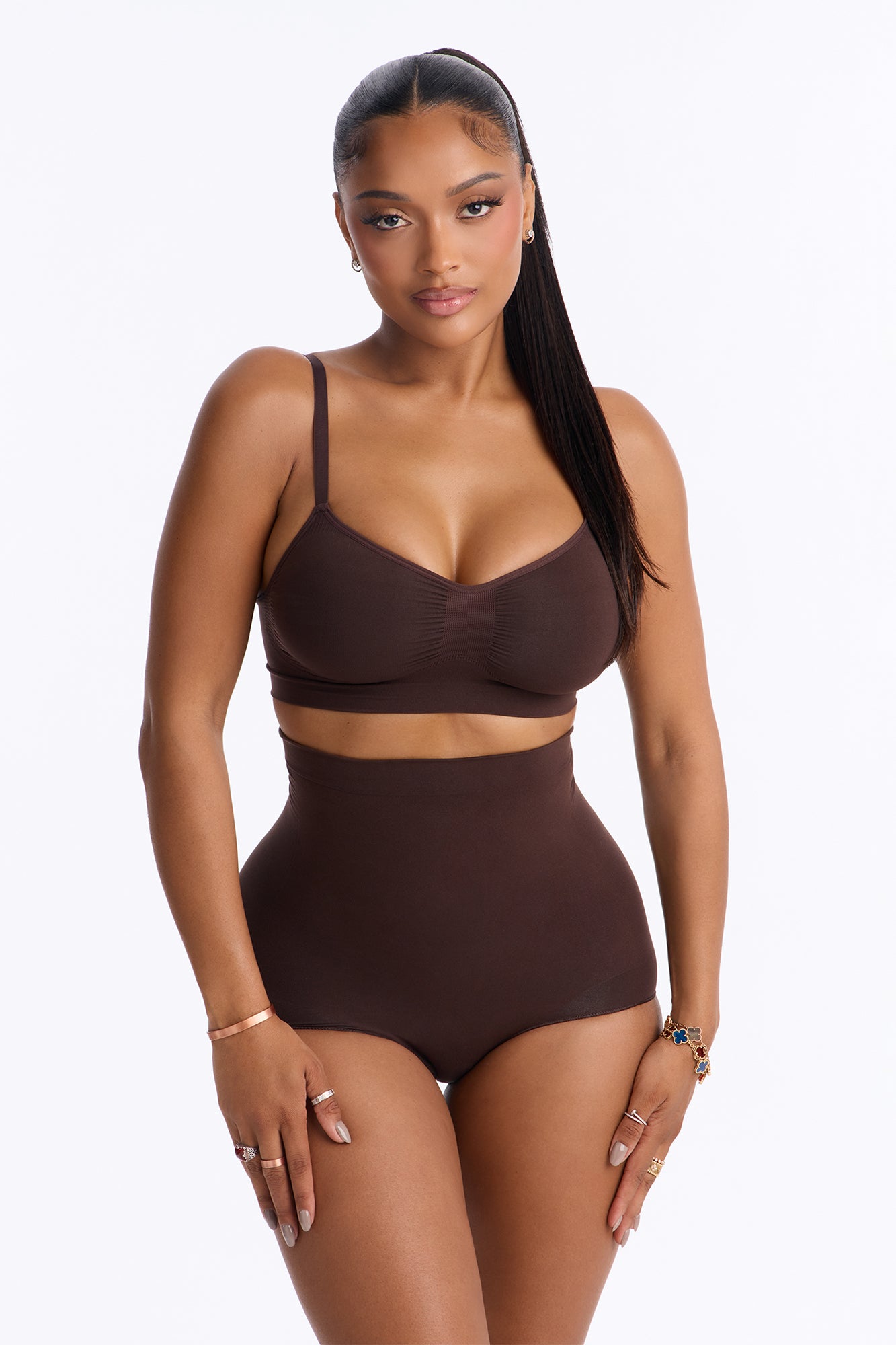 Nova Sculpt Seamless Strong Compression High Waisted Brief - Coco