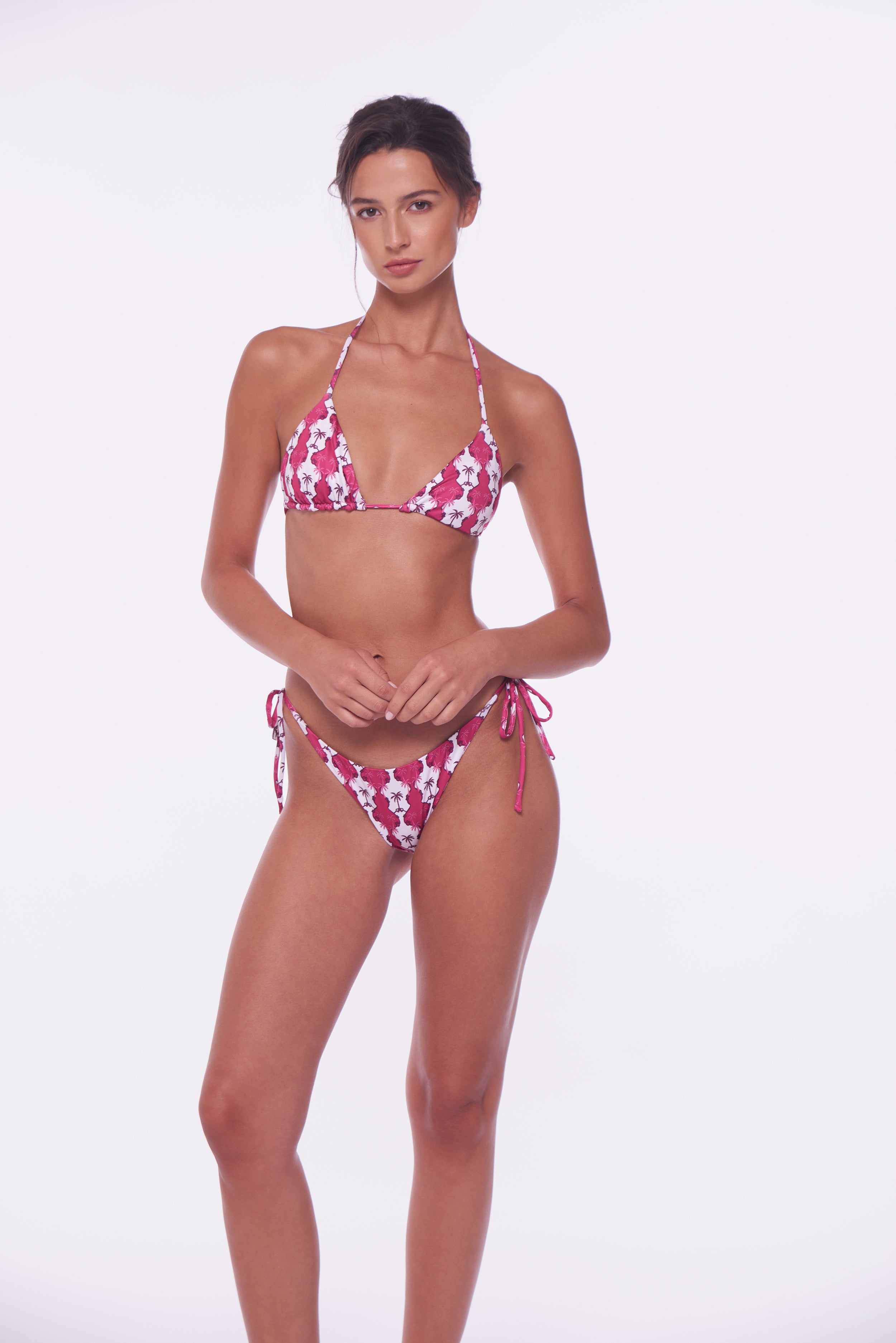 Peixoto Pink Palma Fifi Bikini Top
