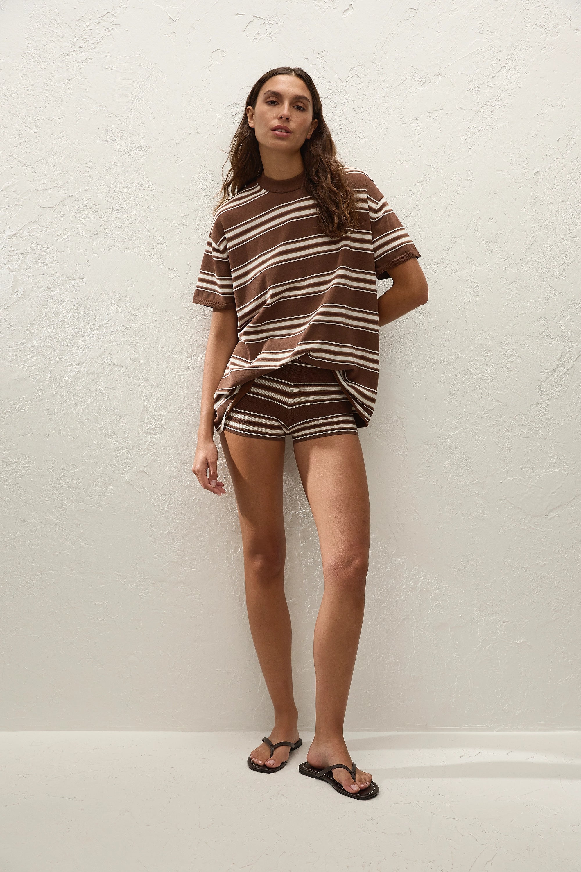Le Paz Top Ombre Stripe Macro Carob - Final Sale