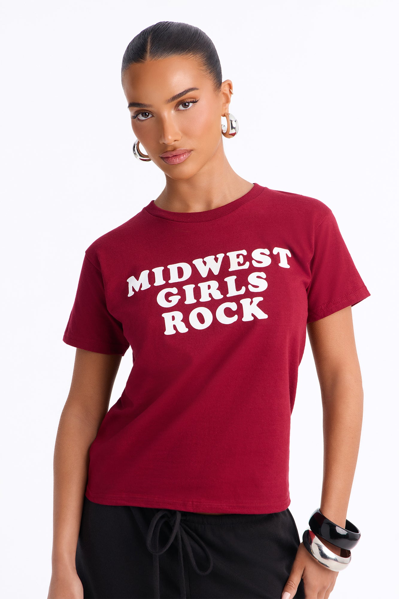 Midwest Girls Rock Tee - Red