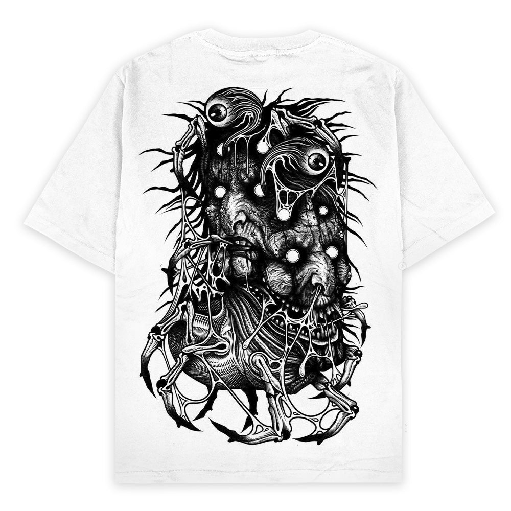 Crown of Madness (White) - Oversized T-Shirt (200GSM)