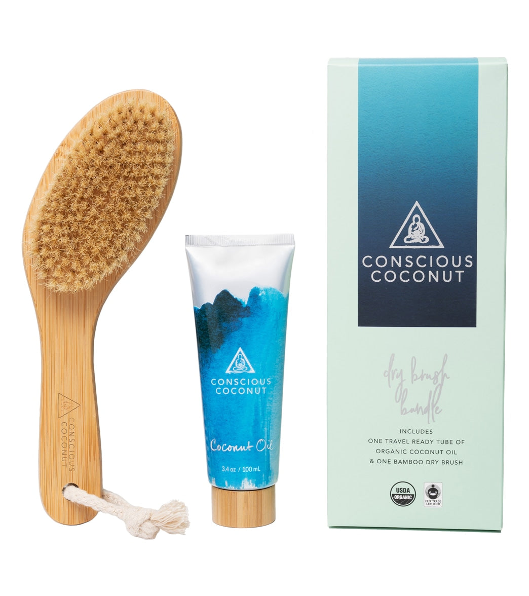 Conscious Coconut Travel Dry Brush Bundle