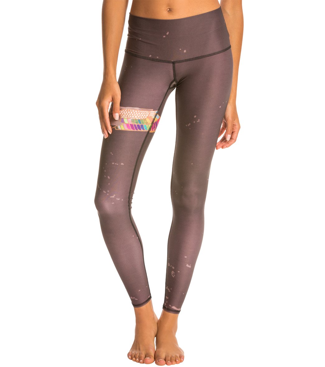 Teeki Rainbow Priestess Coffee Yoga Leggings