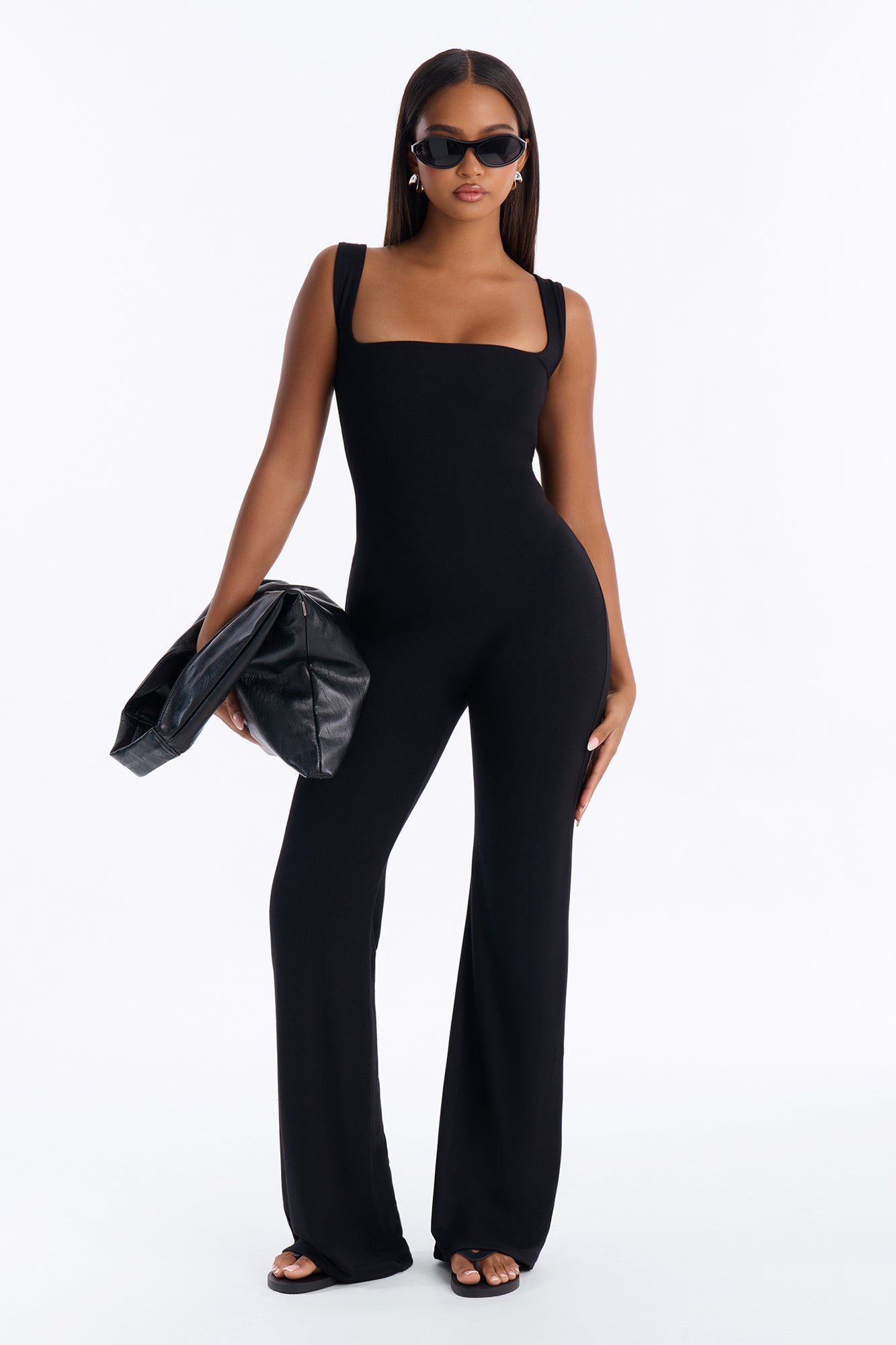 Shelly Premium Modal Jumpsuit - Black