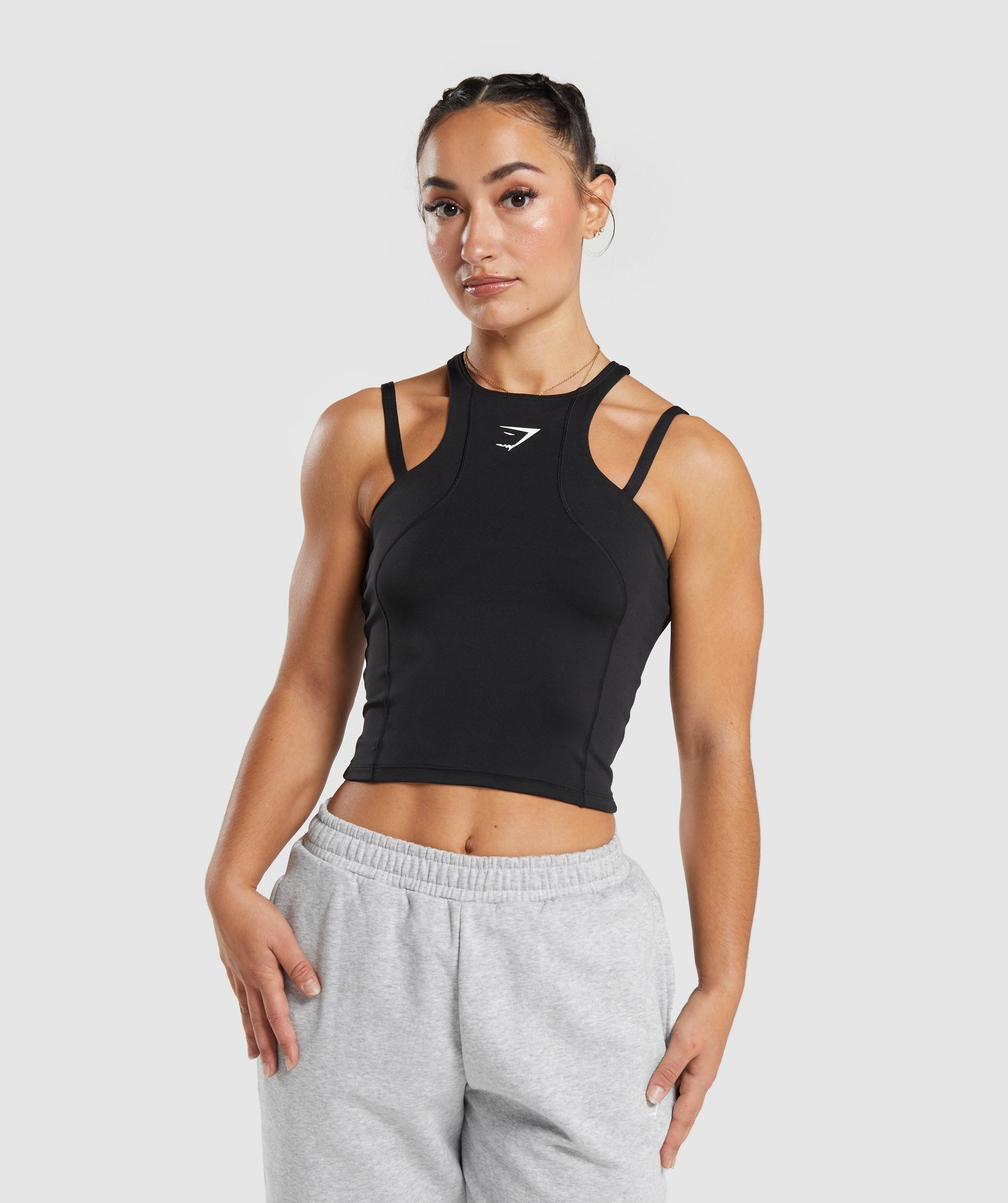 Gymshark Power Midi Tank - Black