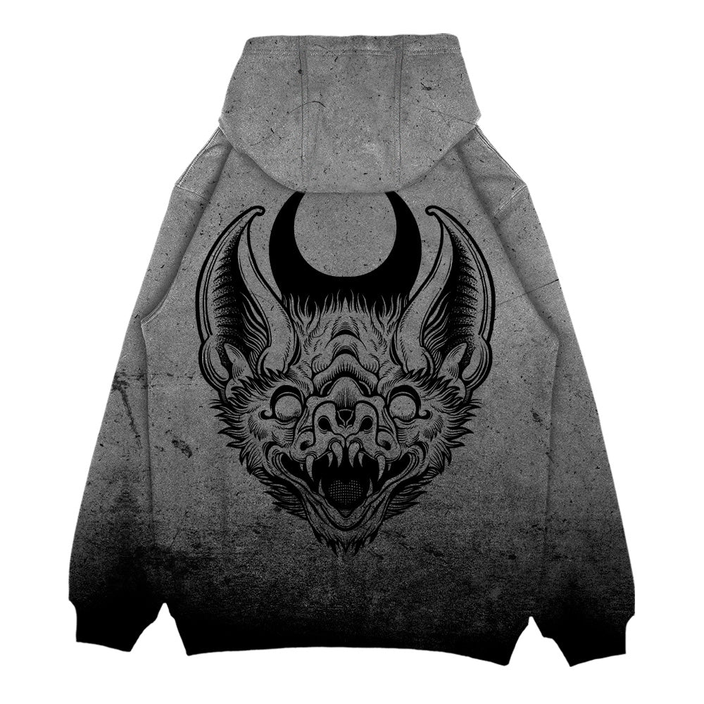 Moonthirst (Grey Grunge) - Oversized Hoodie (350GSM)