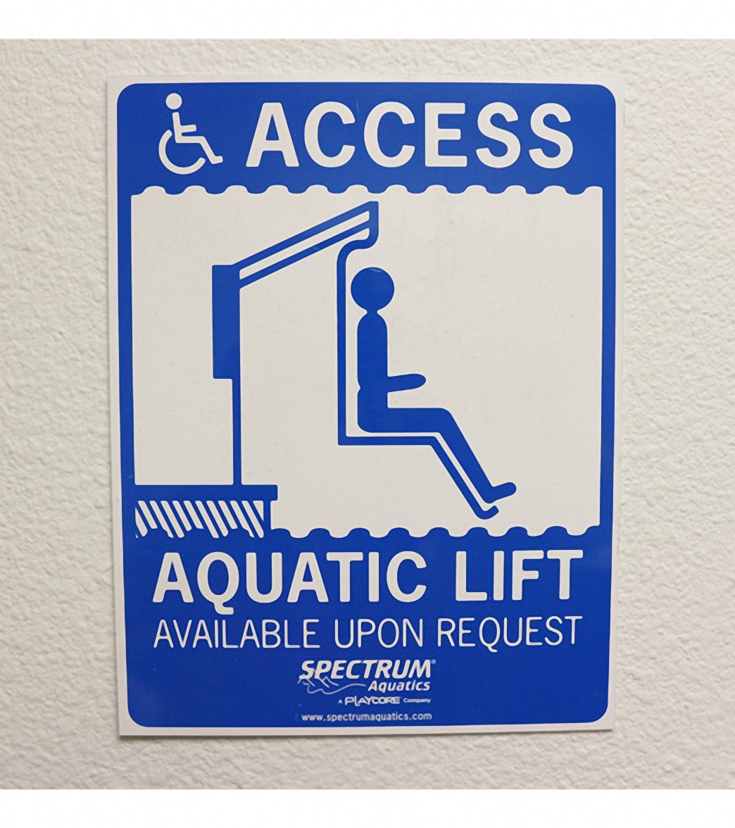 Spectrum ADA Pool Sign