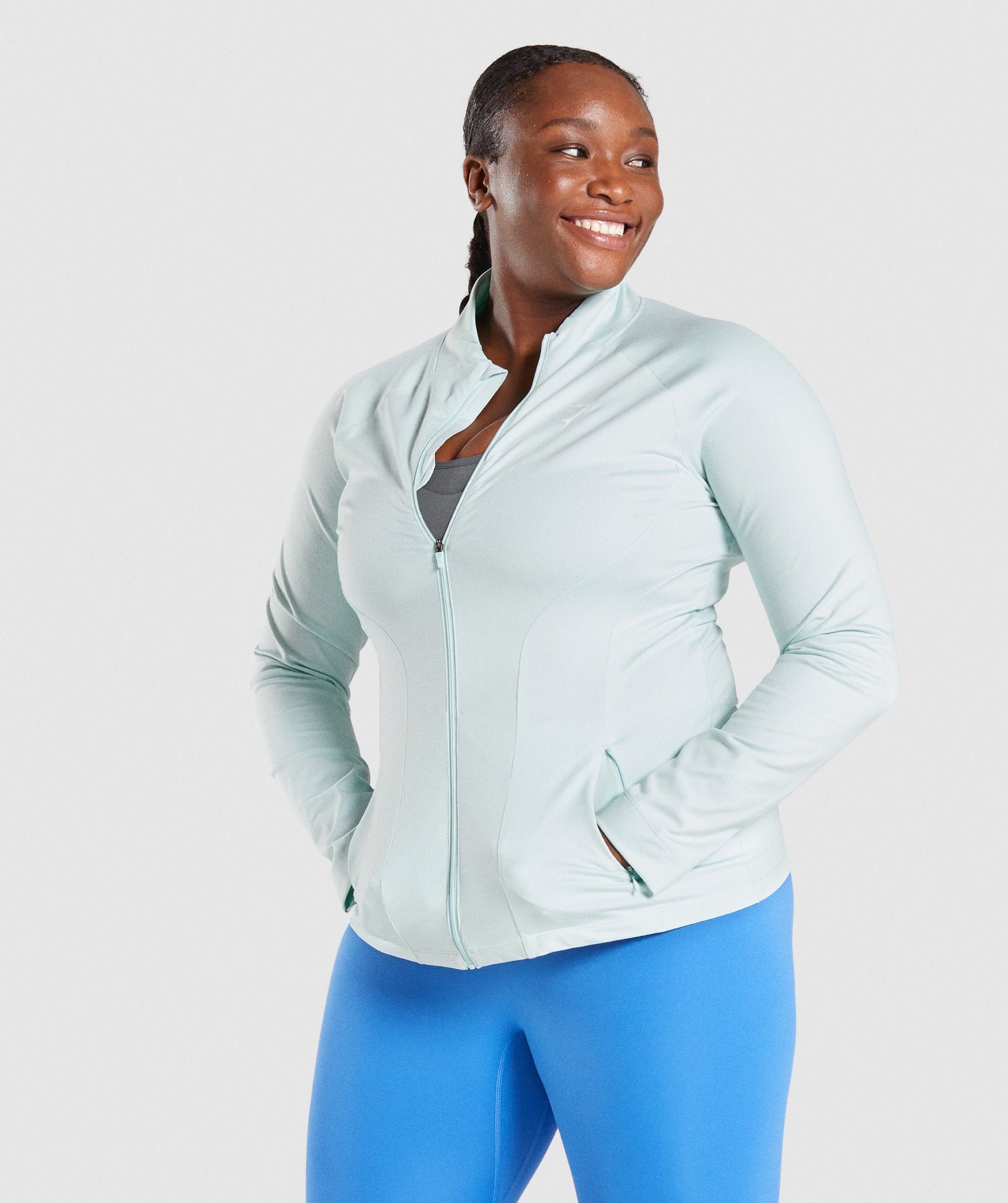Gymshark Training Zip Up Jacket - Light Green